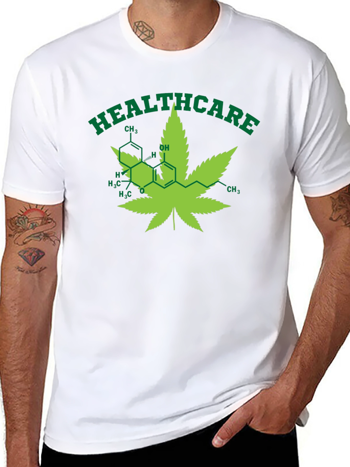 Healthcare Cannabis Leaf T-Shirt