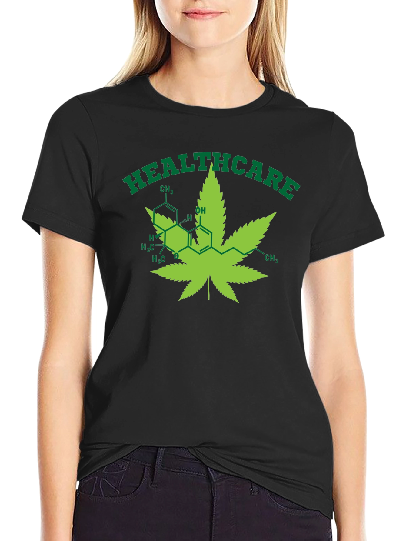 Healthcare Cannabis Leaf T-Shirt