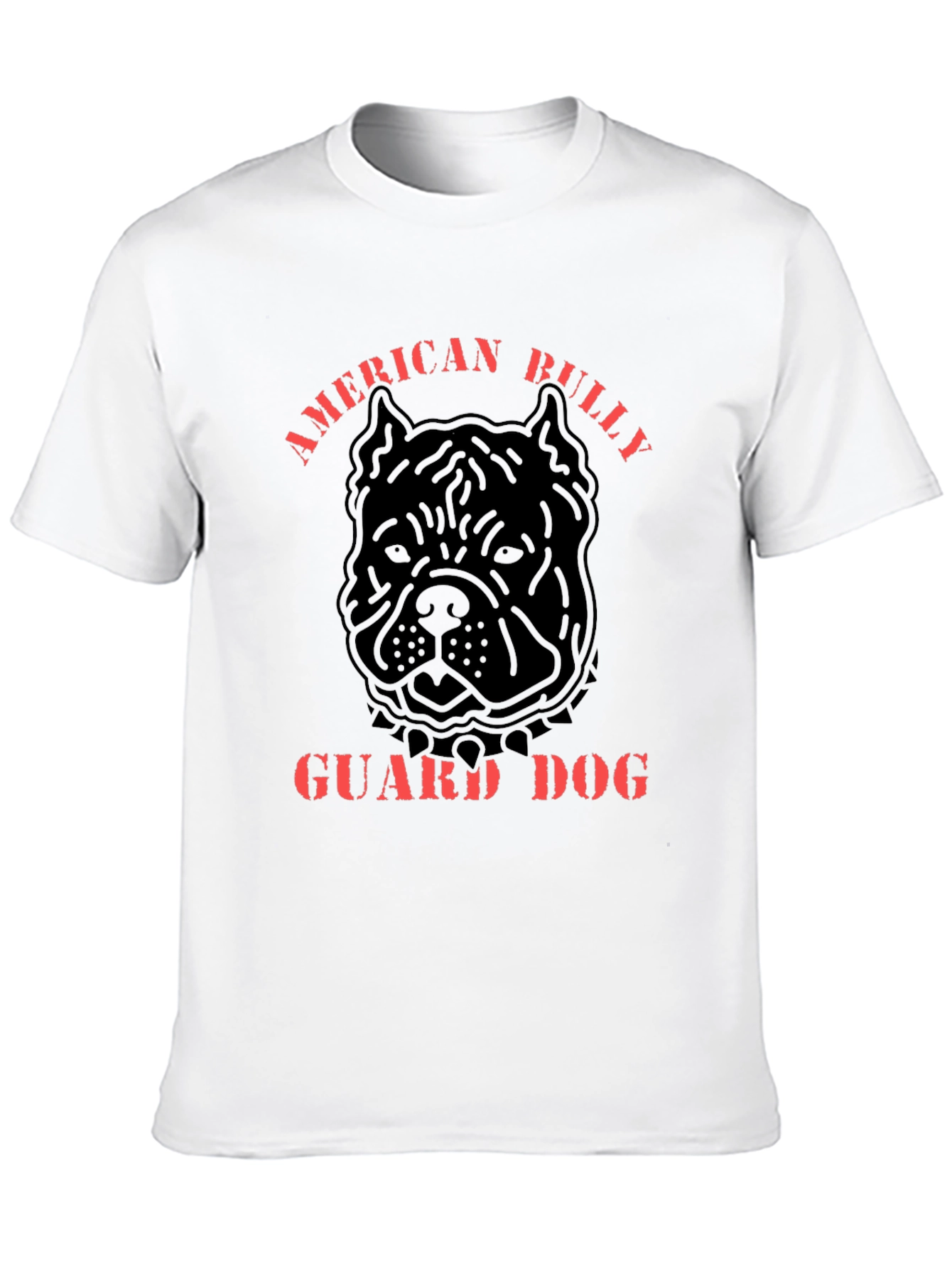 American Bully Guard Dog Black Graphic T-Shirt