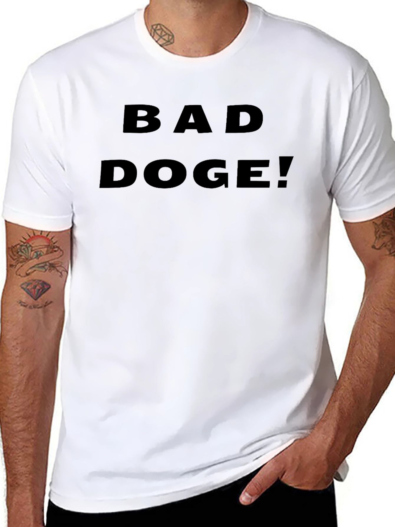 Bad Doge! Graphic T-Shirt - Black