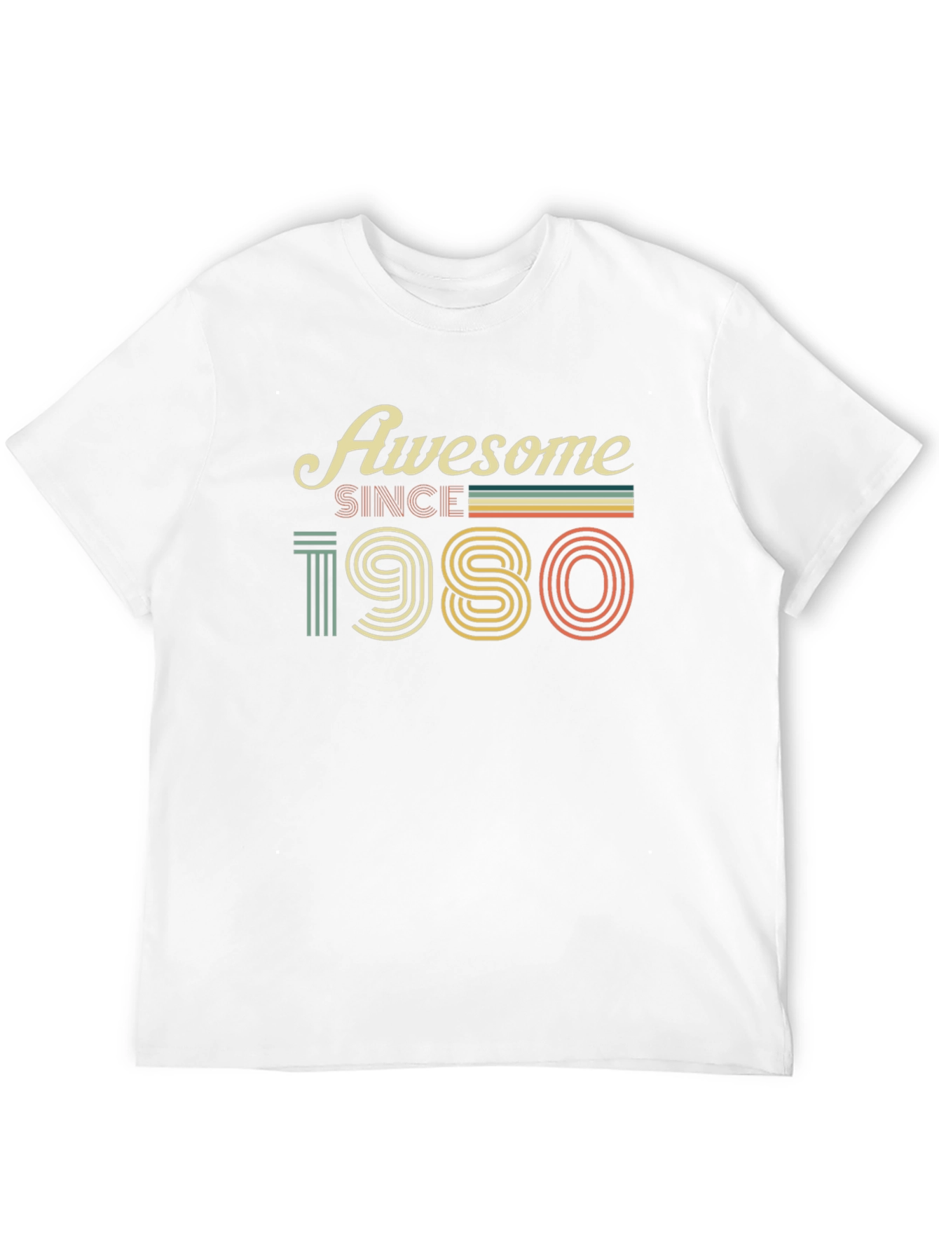 Awesome Since 1980 Retro Graphic T-Shirt
