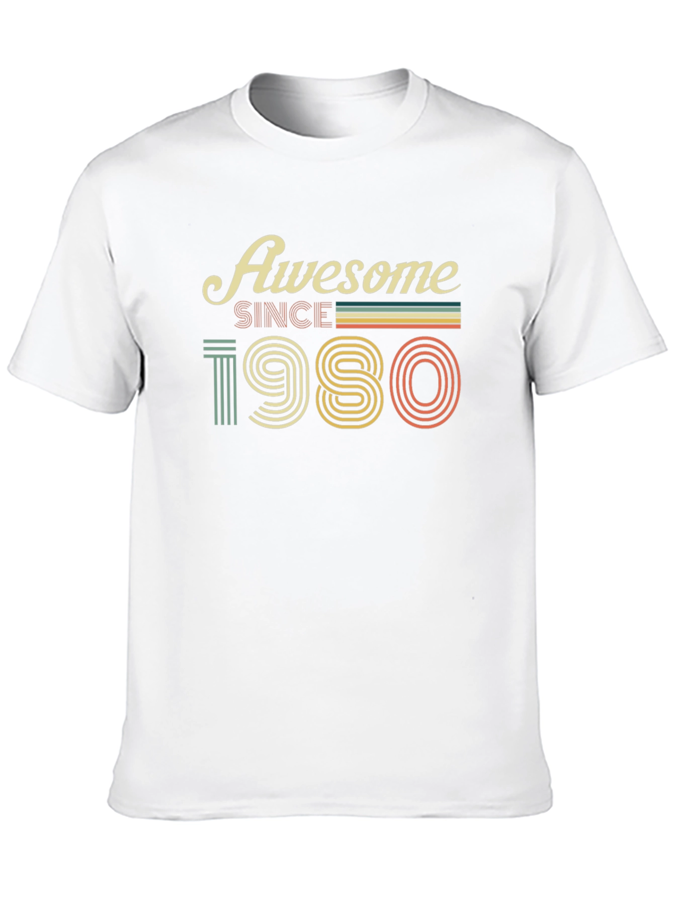 Awesome Since 1980 Retro Graphic T-Shirt