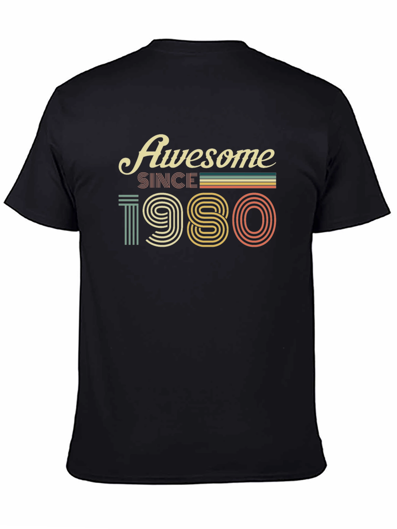 Awesome Since 1980 Retro Graphic T-Shirt