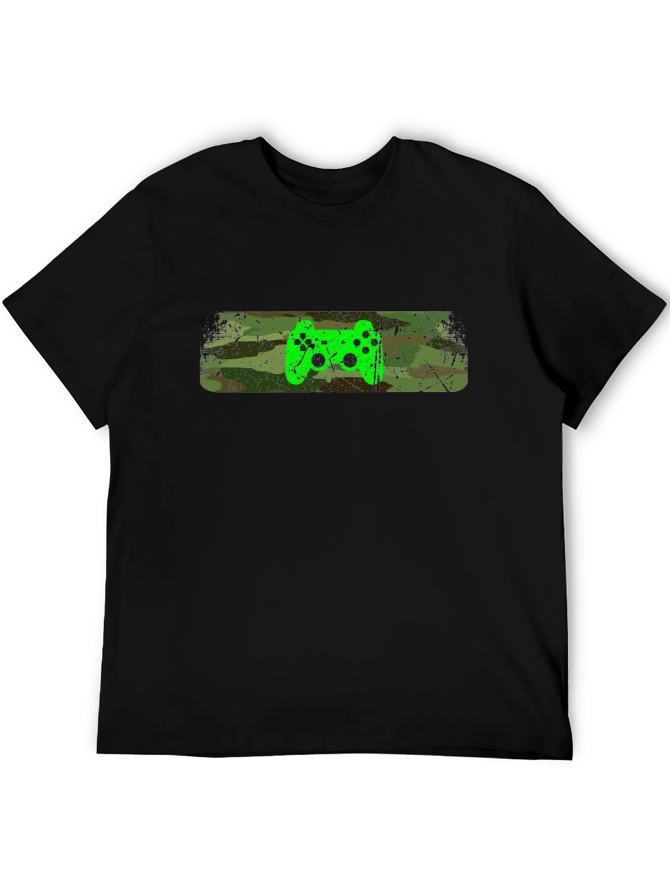 Gamer Style T-Shirt - Camo Controller Design