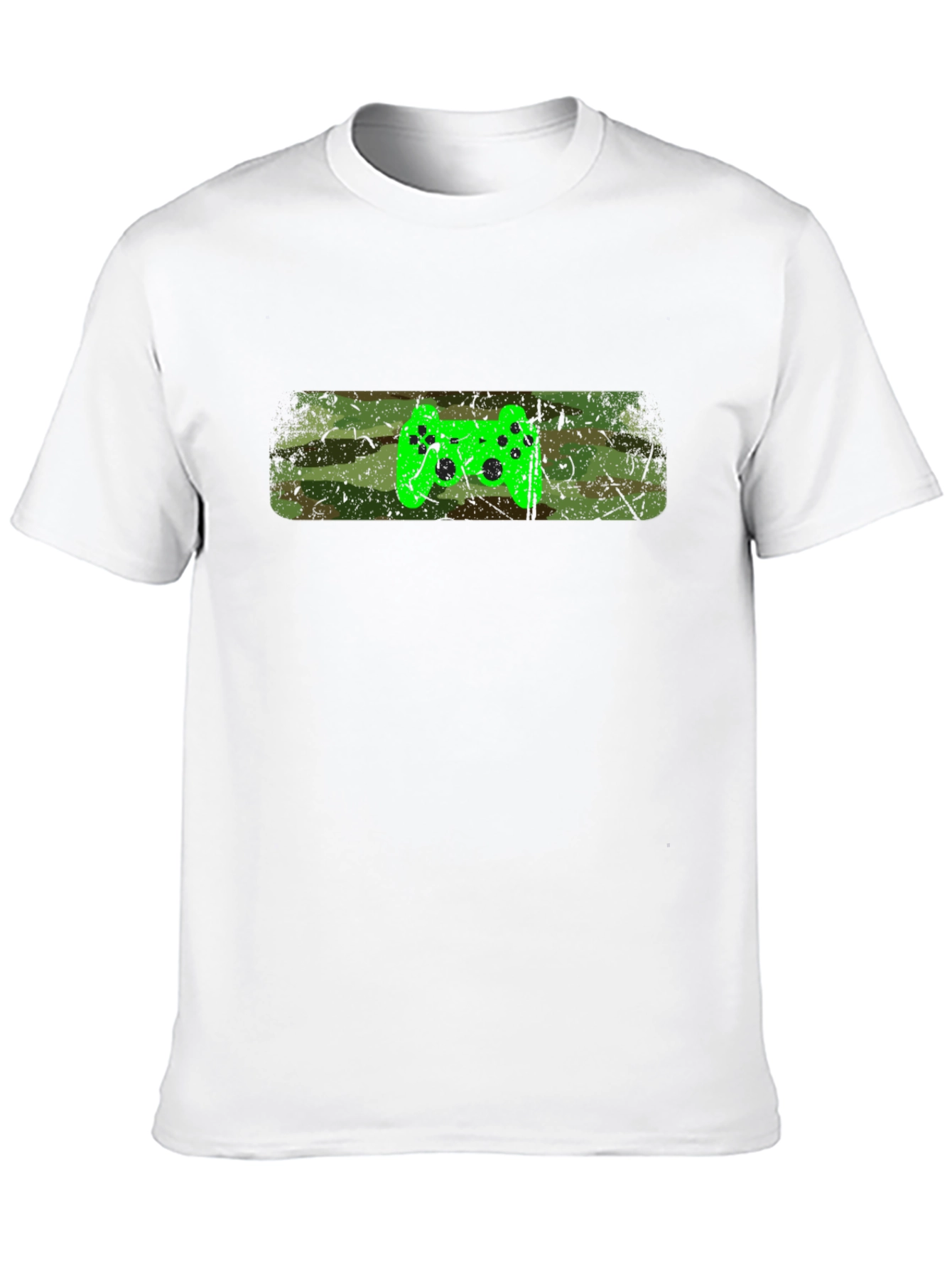 Gamer Style T-Shirt - Camo Controller Design