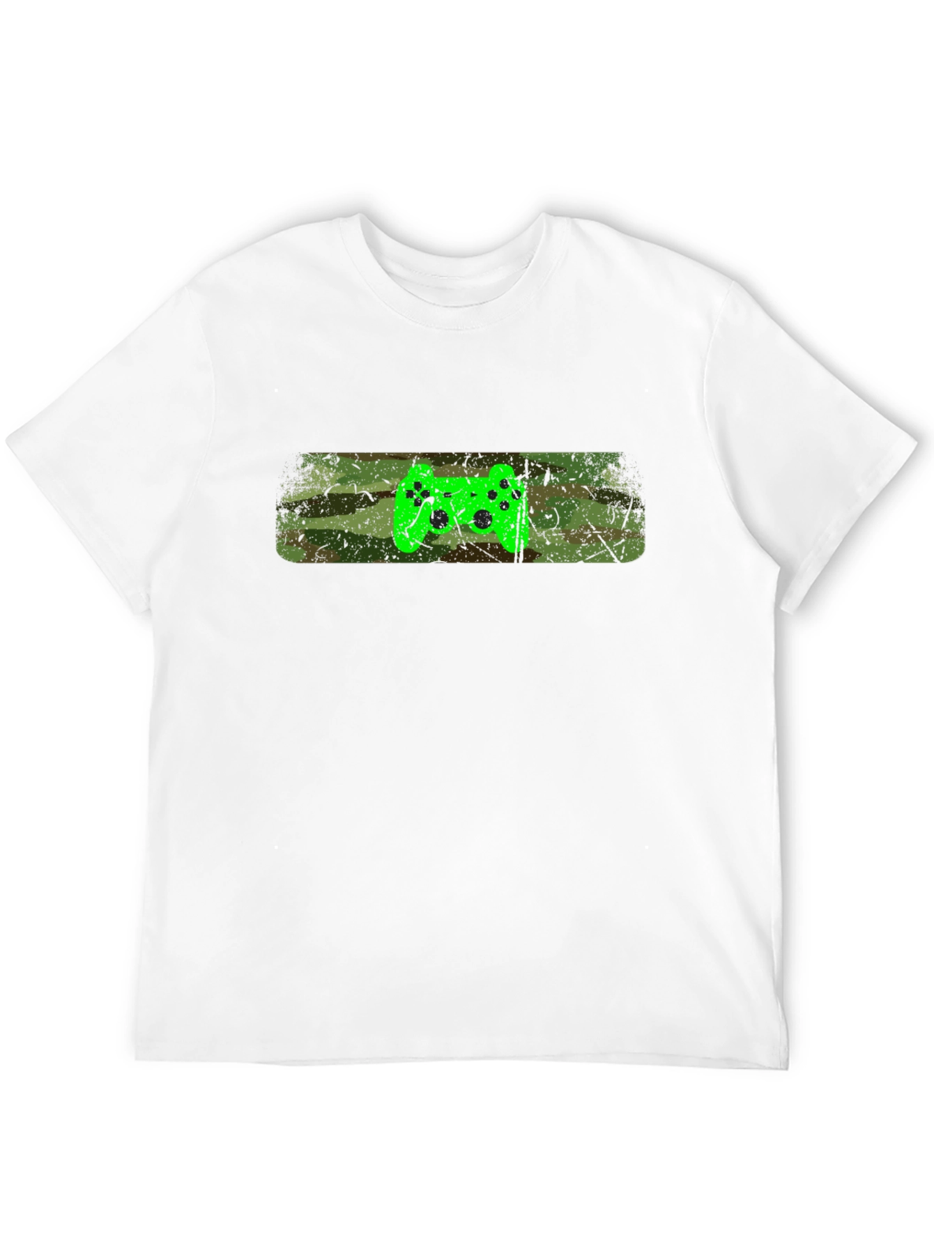Gamer Style T-Shirt - Camo Controller Design