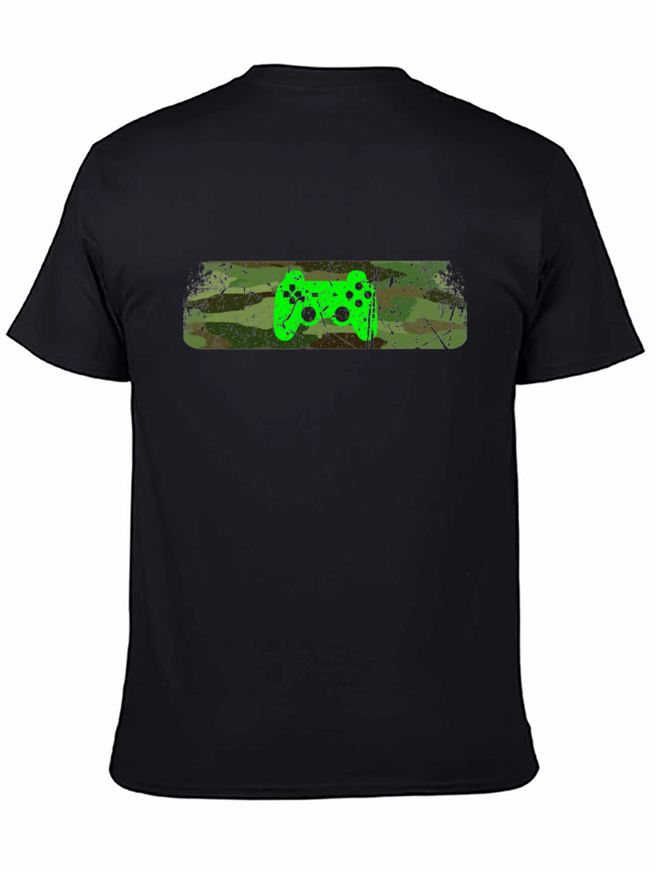 Gamer Style T-Shirt - Camo Controller Design