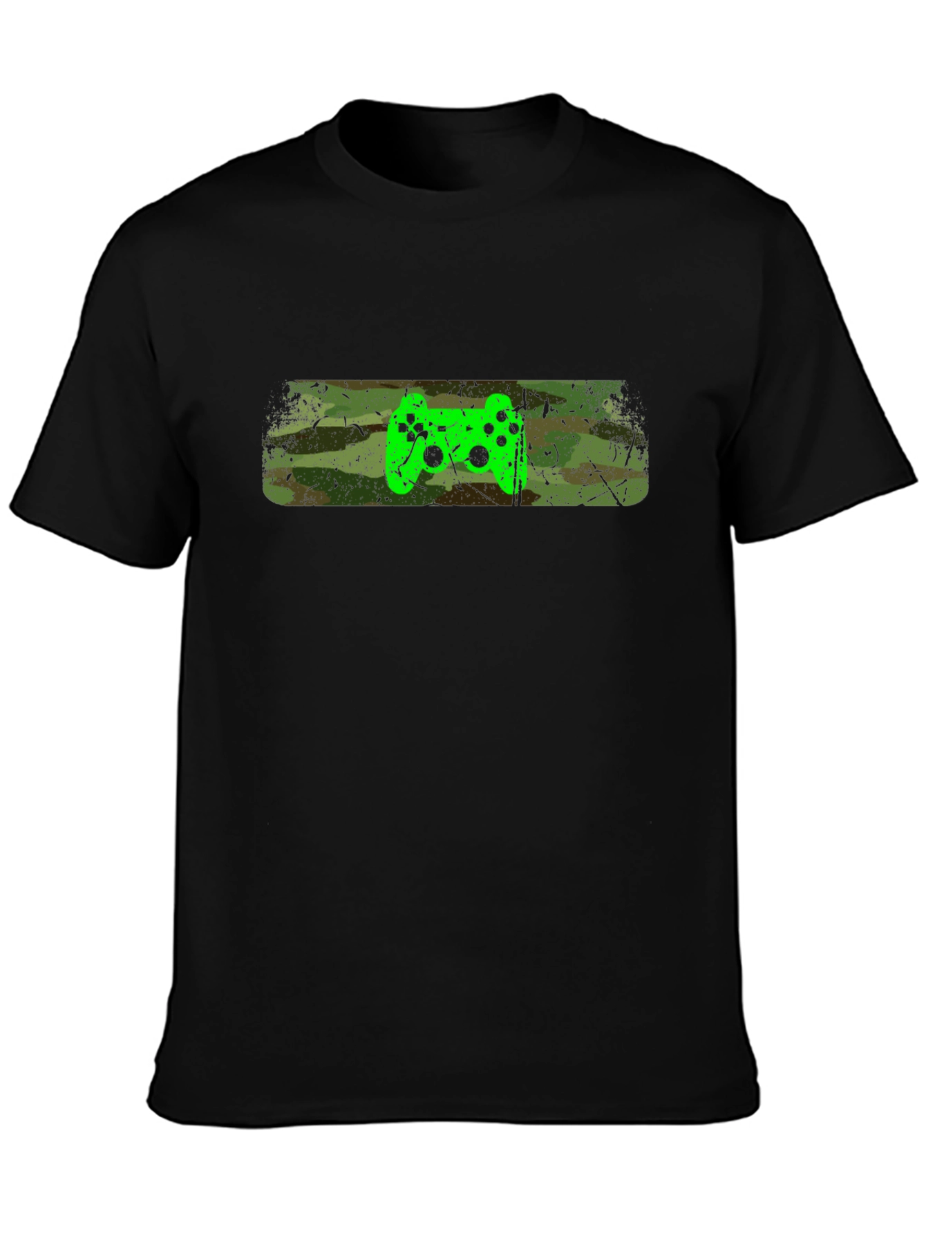 Gamer Style T-Shirt - Camo Controller Design
