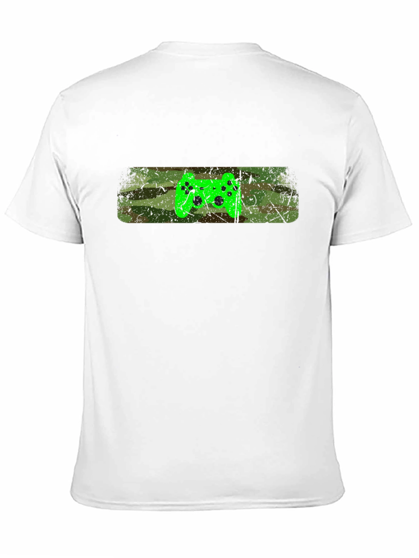 Gamer Style T-Shirt - Camo Controller Design