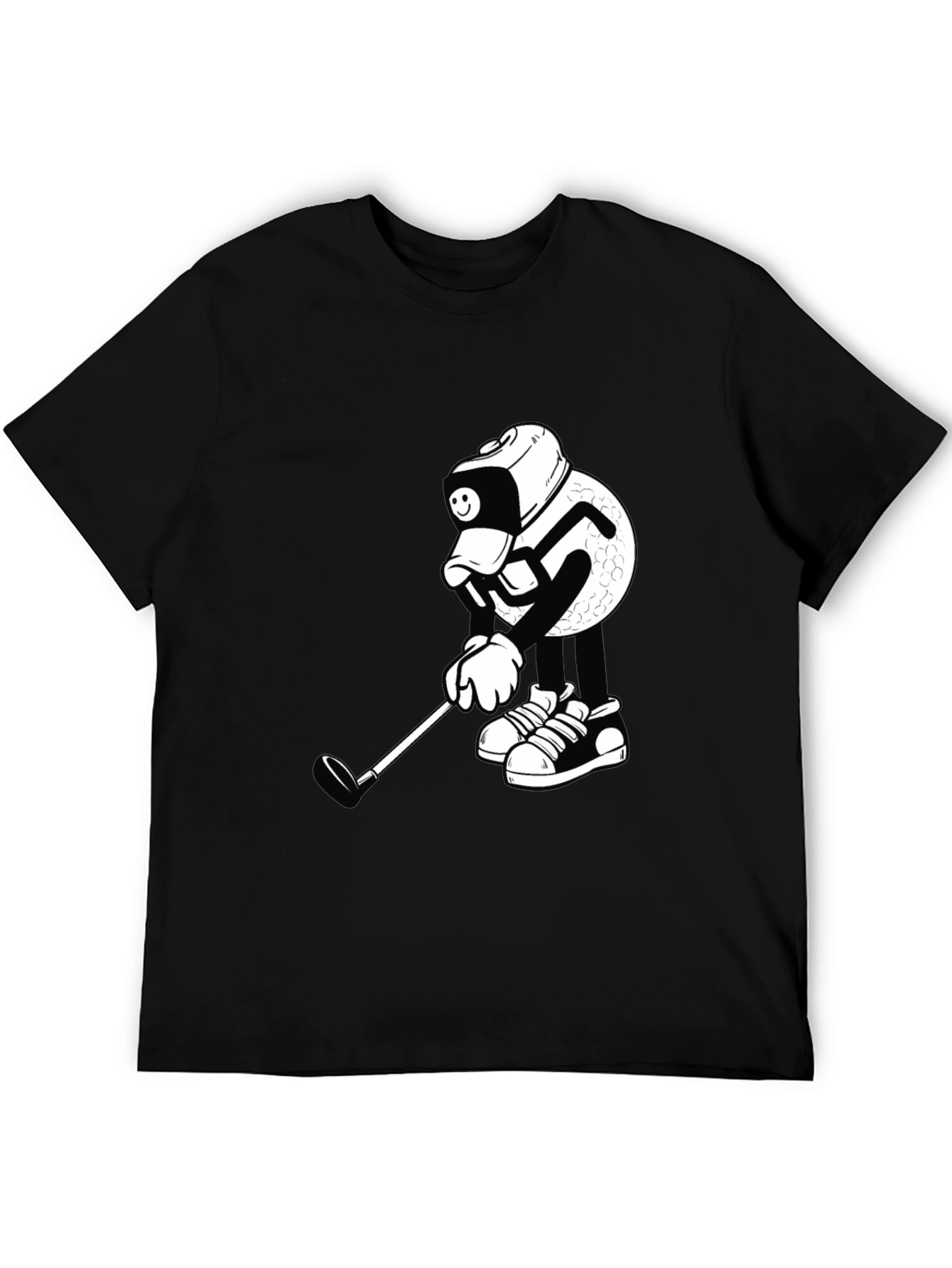 Golf Ball Cartoon Graphic Tee