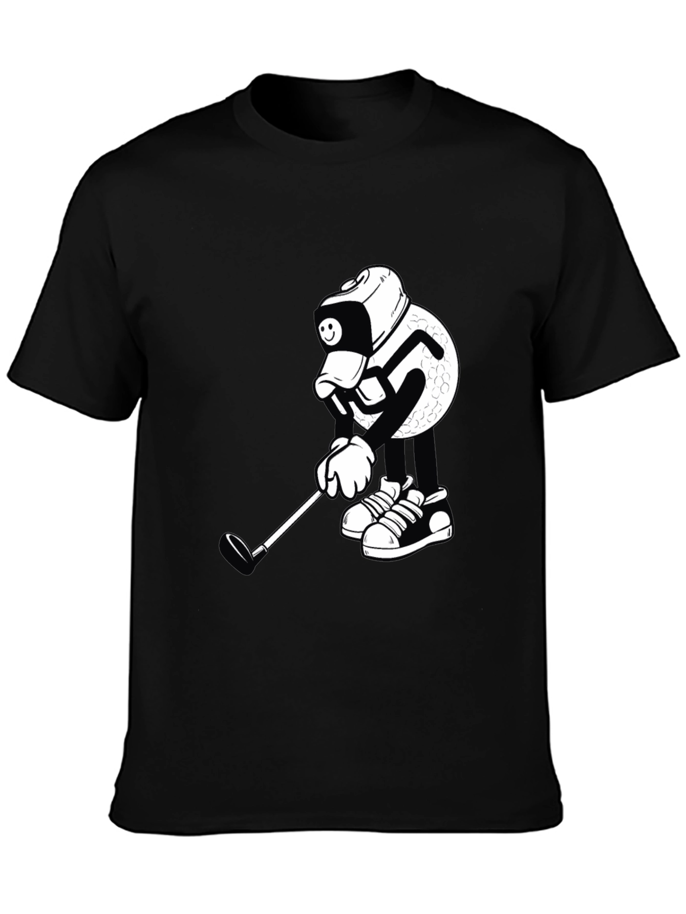 Golf Ball Cartoon Graphic Tee
