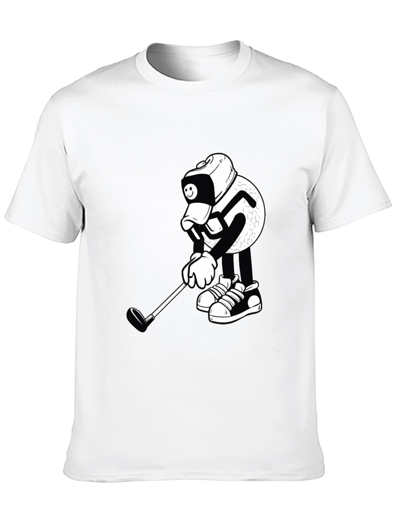 Golf Ball Cartoon Graphic Tee