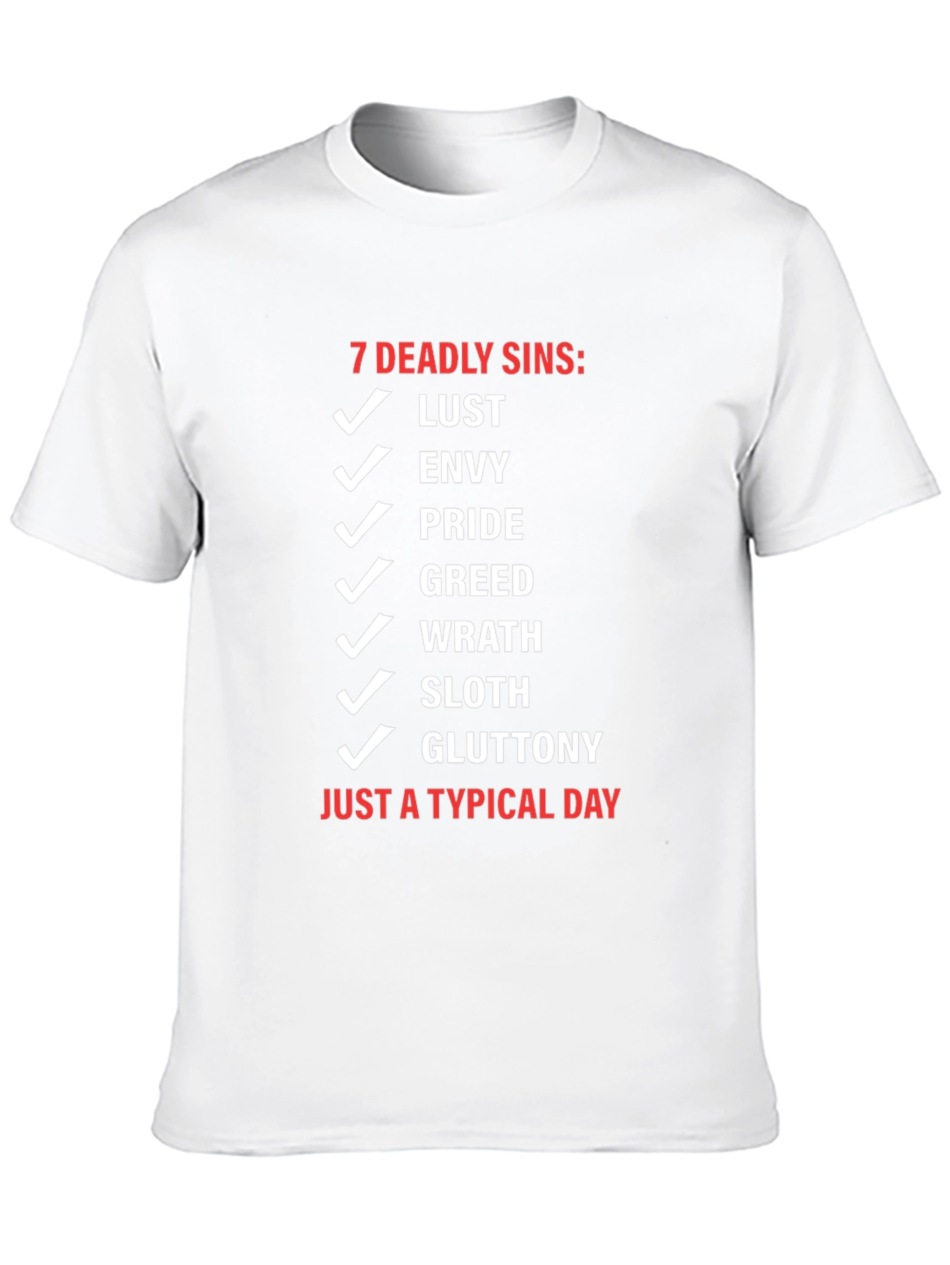7 Deadly Sins Typical Day Black T-Shirt