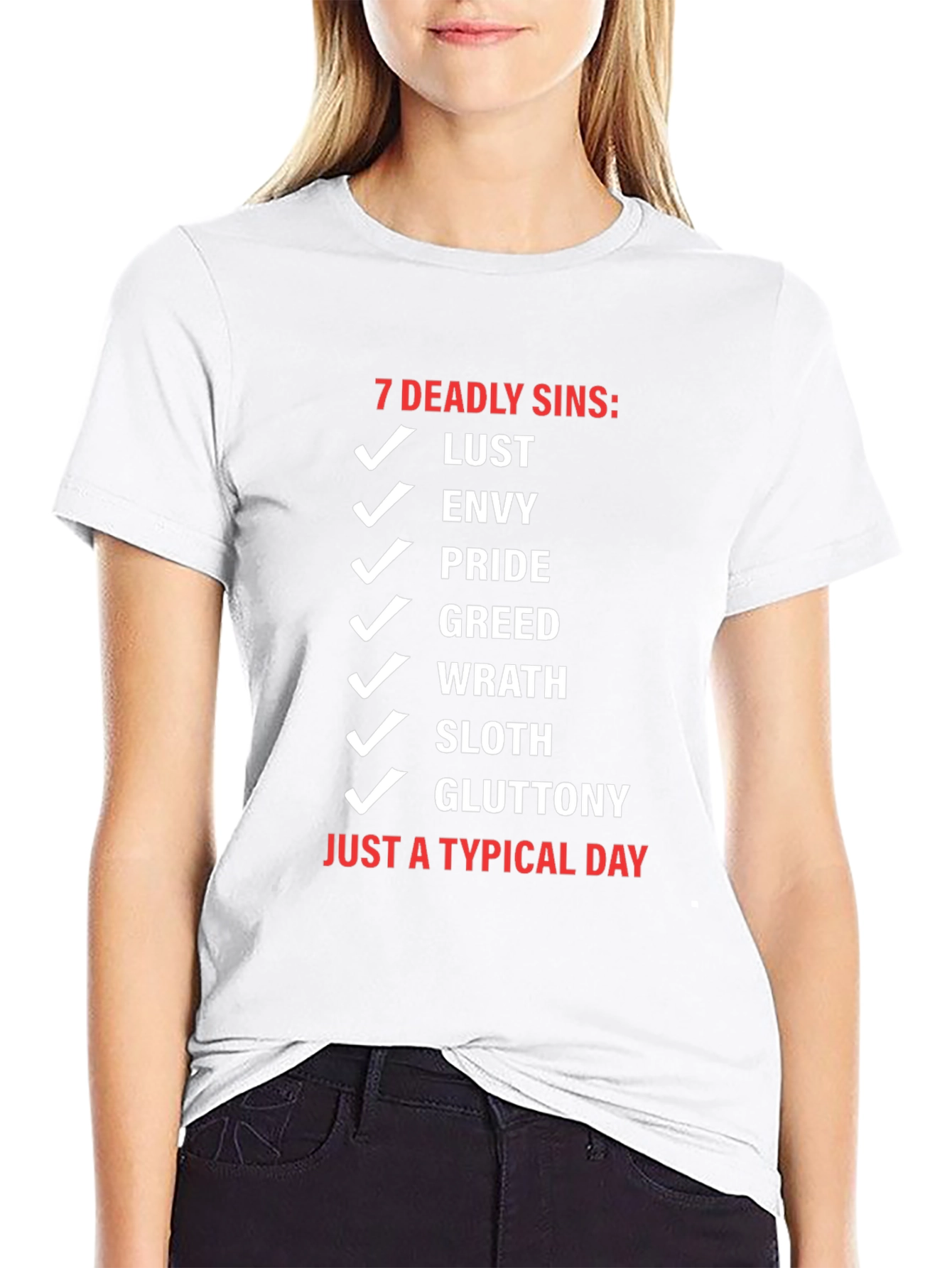 7 Deadly Sins Typical Day Black T-Shirt