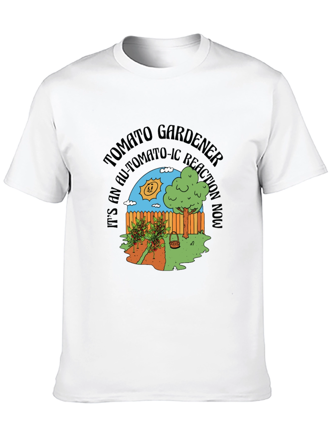 Tomato Gardener T-Shirt: Automa-Tomato-Ic Reaction