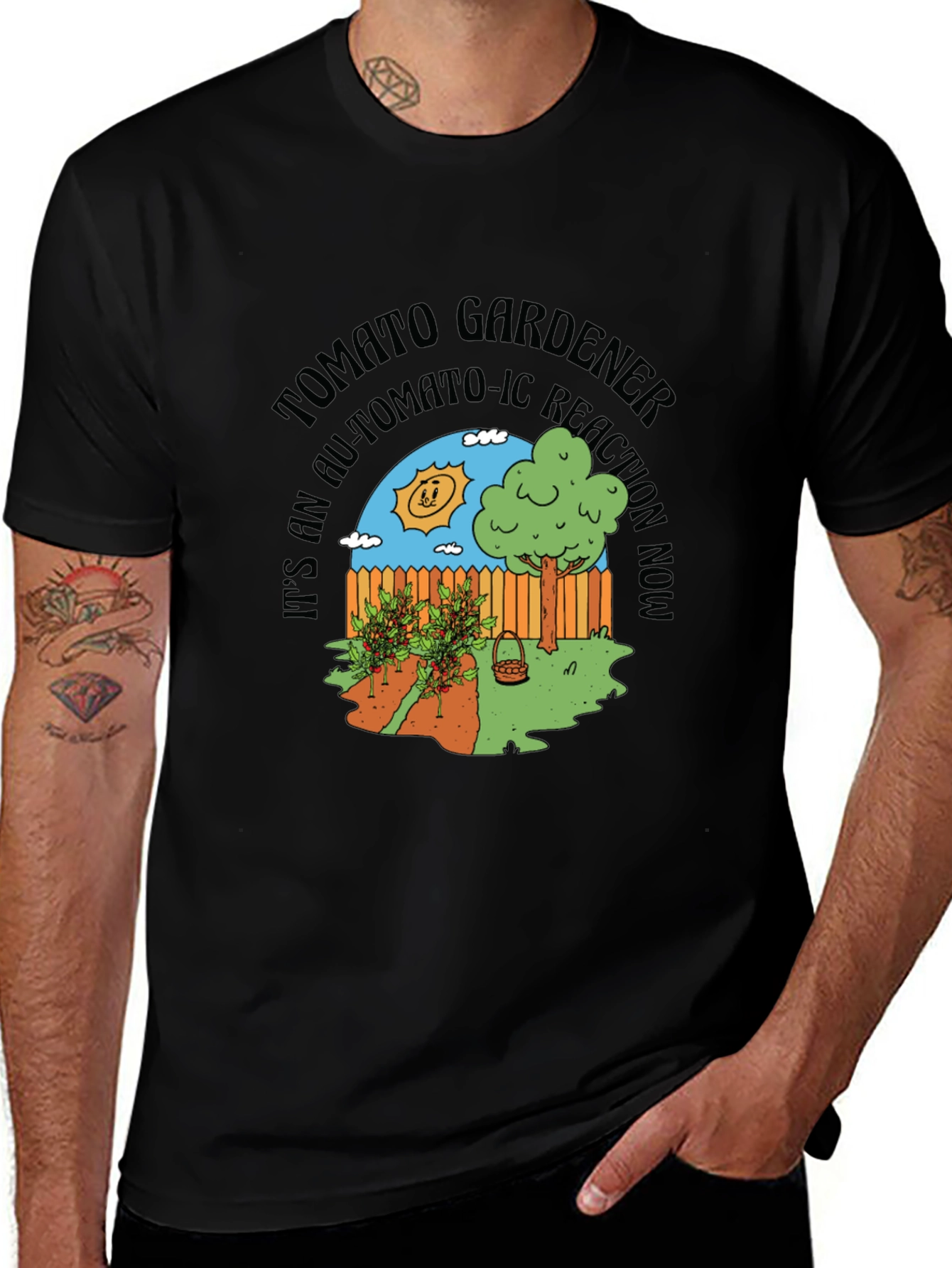 Tomato Gardener T-Shirt: Automa-Tomato-Ic Reaction