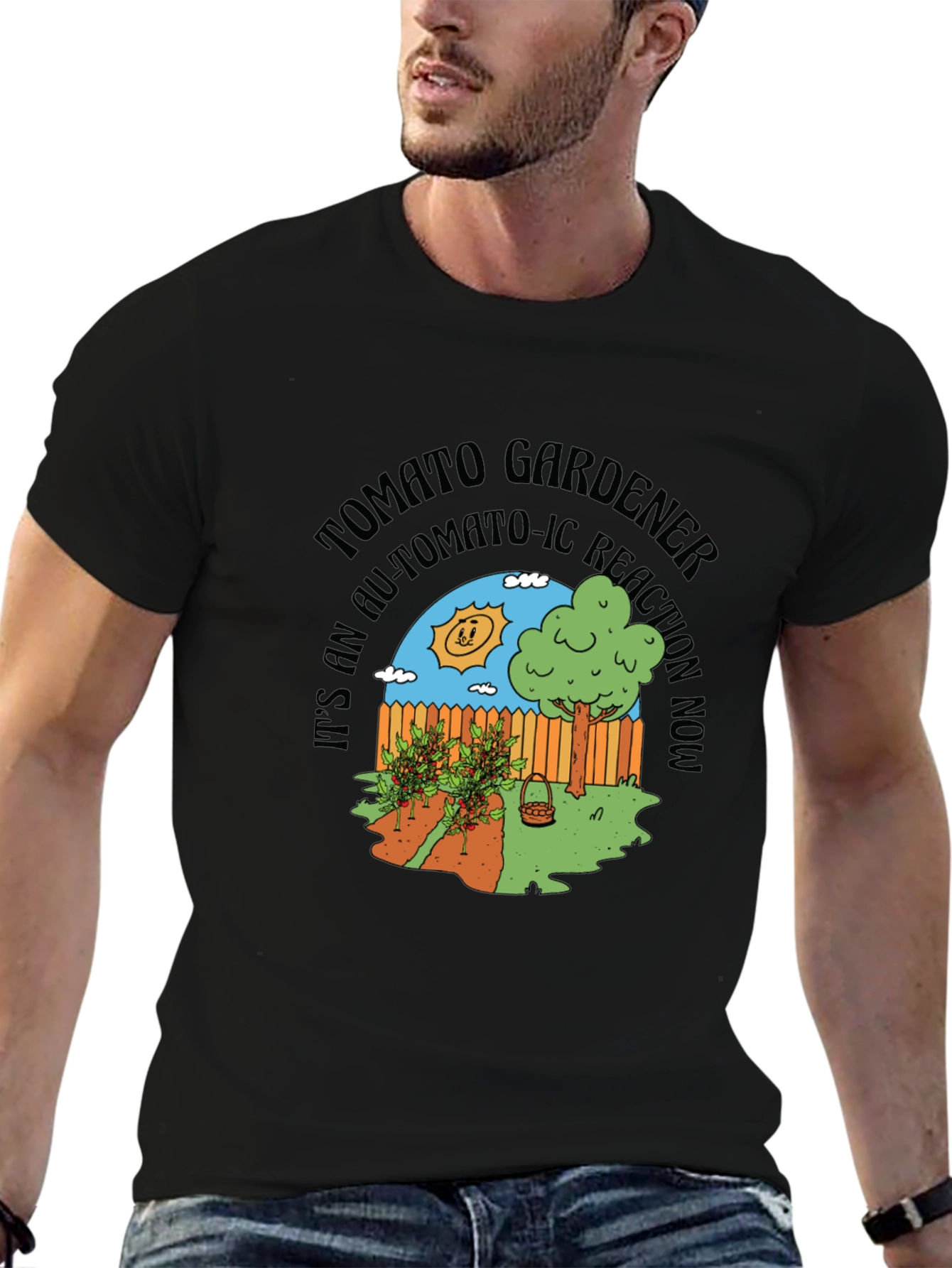 Tomato Gardener T-Shirt: Automa-Tomato-Ic Reaction