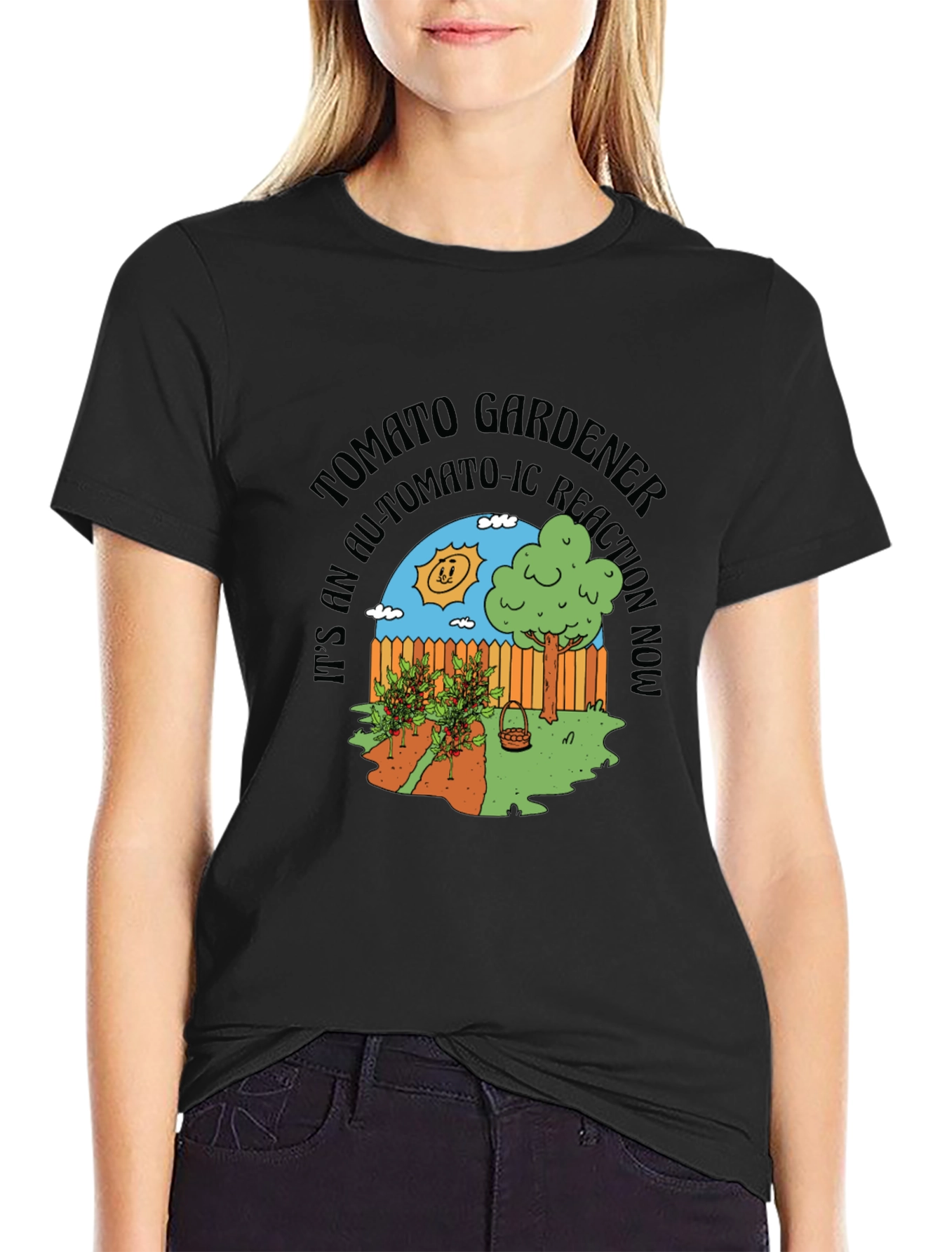 Tomato Gardener T-Shirt: Automa-Tomato-Ic Reaction