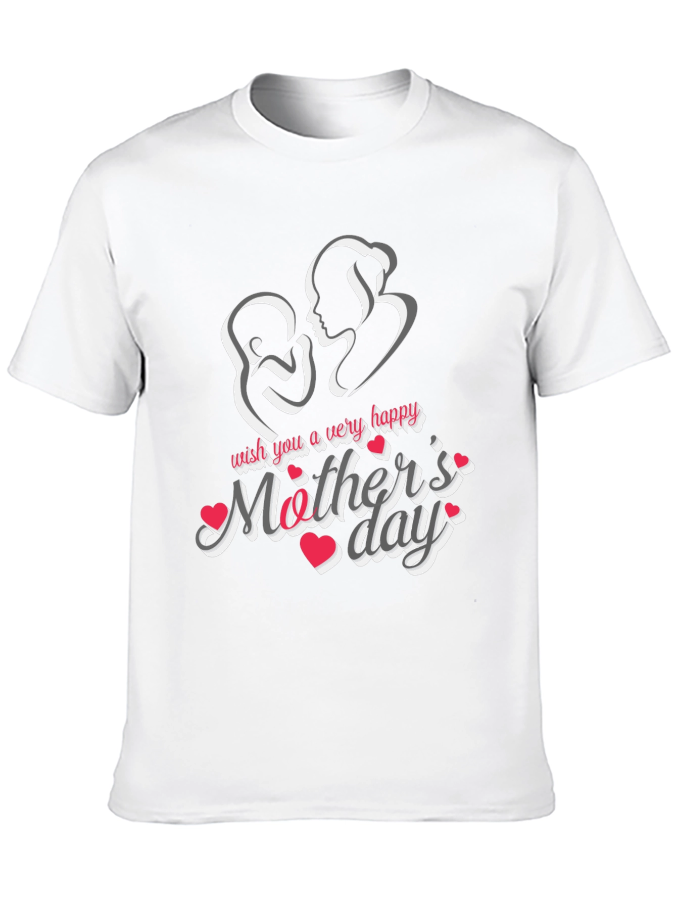 Happy Mothers Day Black T-Shirt