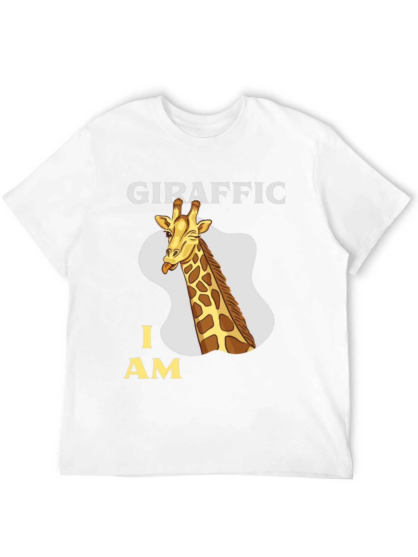 Giraffe Pun T-Shirt - Girafffic I Am