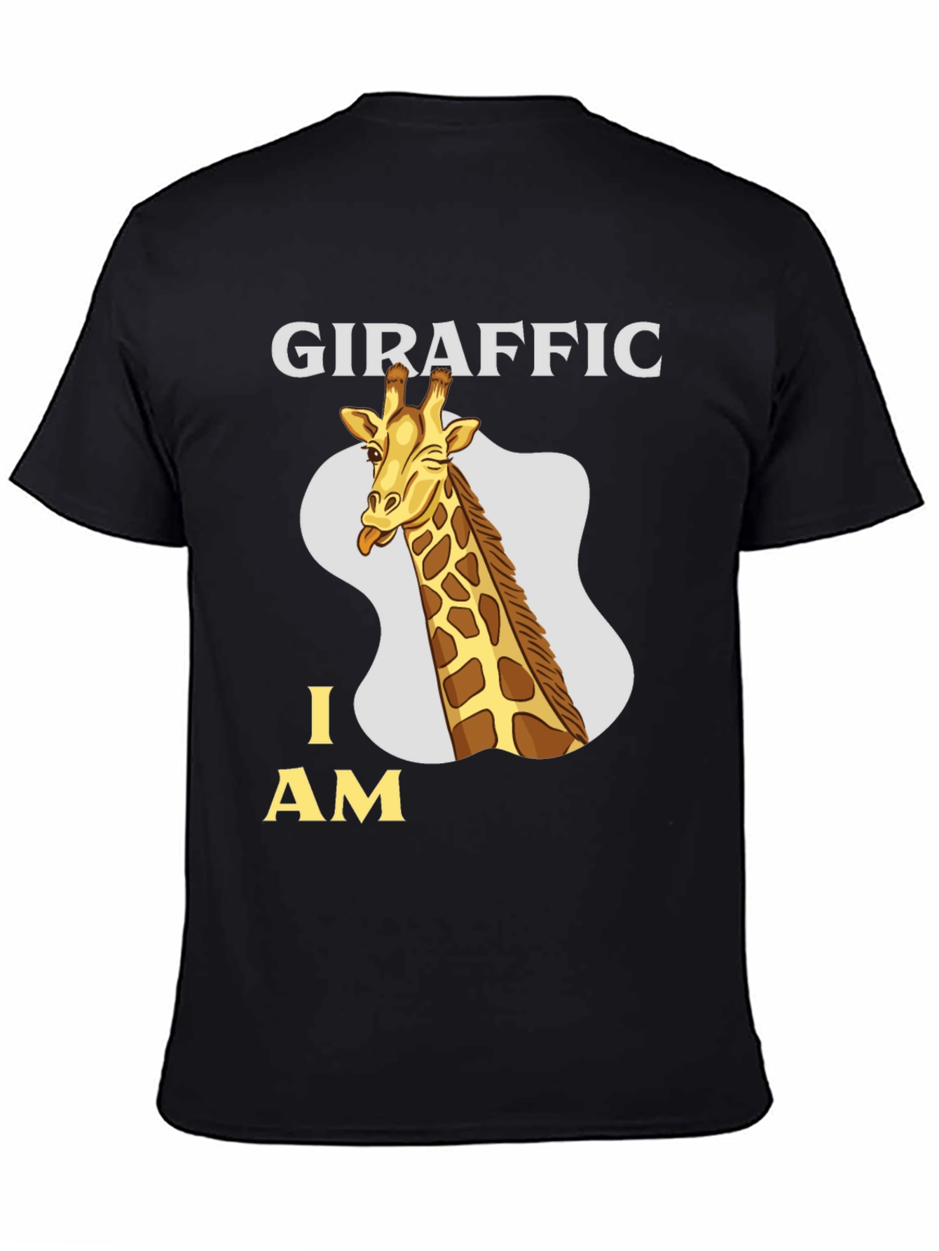Giraffe Pun T-Shirt - Girafffic I Am