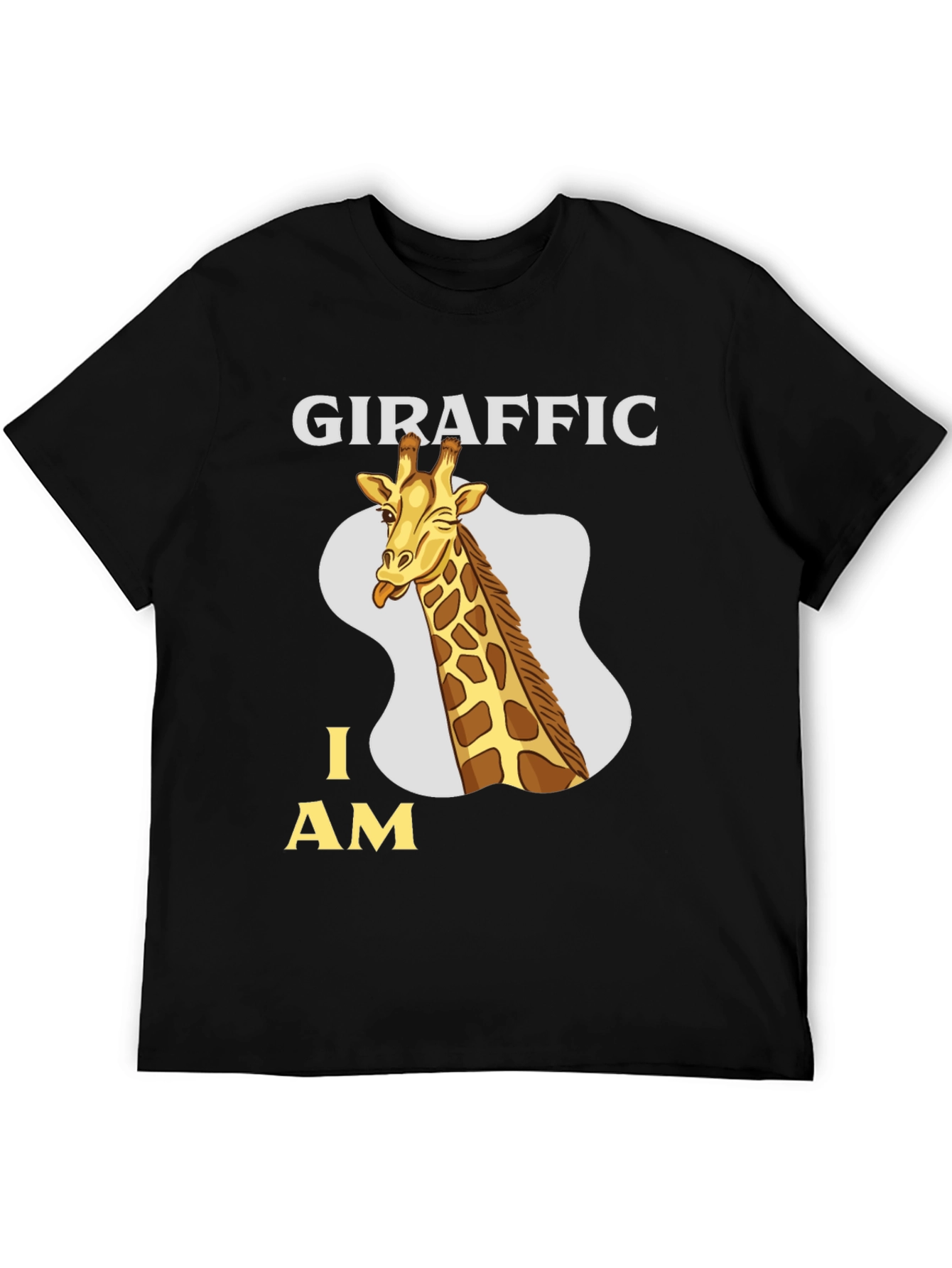 Giraffe Pun T-Shirt - Girafffic I Am