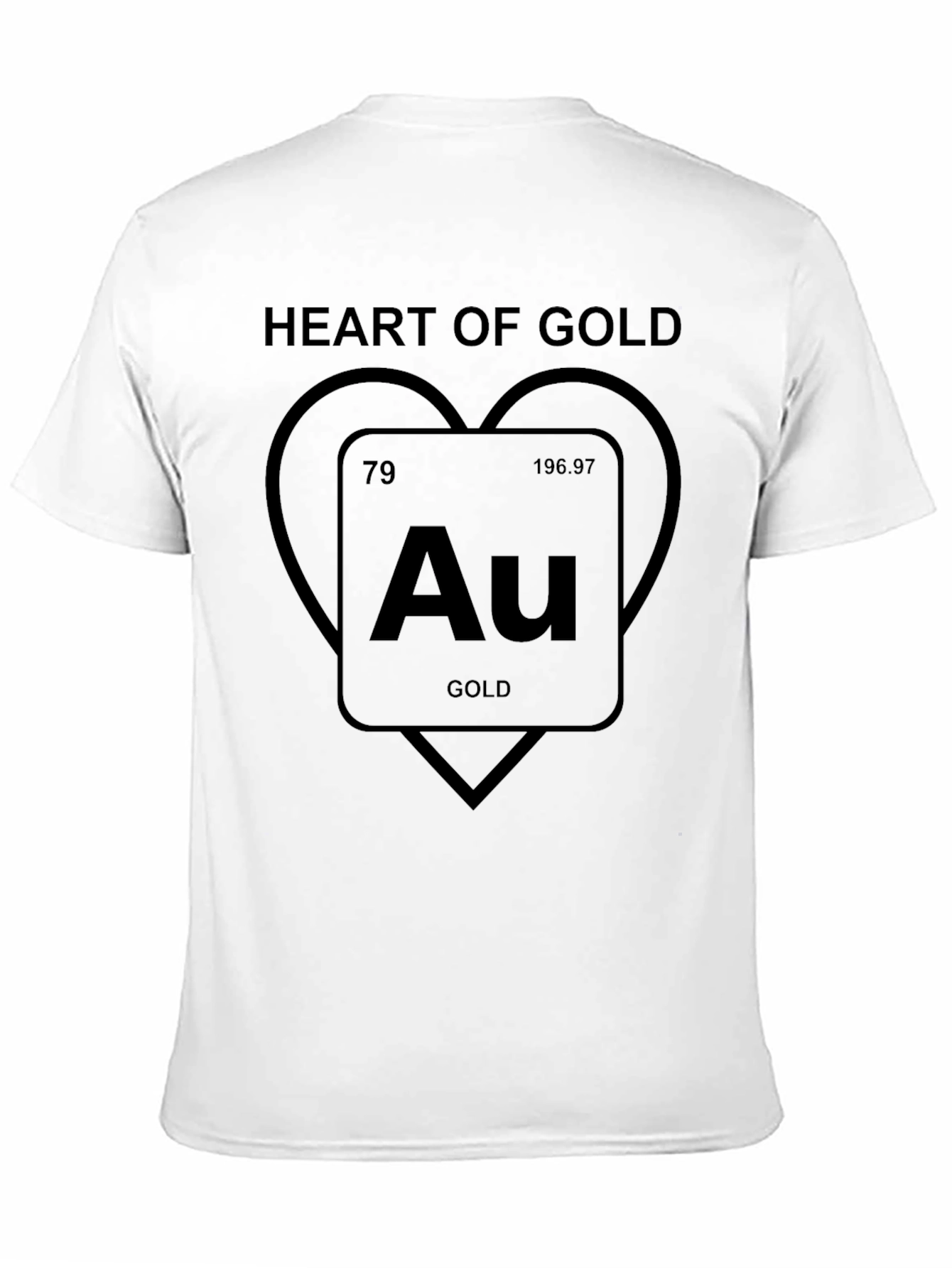 Heart of Gold Periodic Table T-Shirt