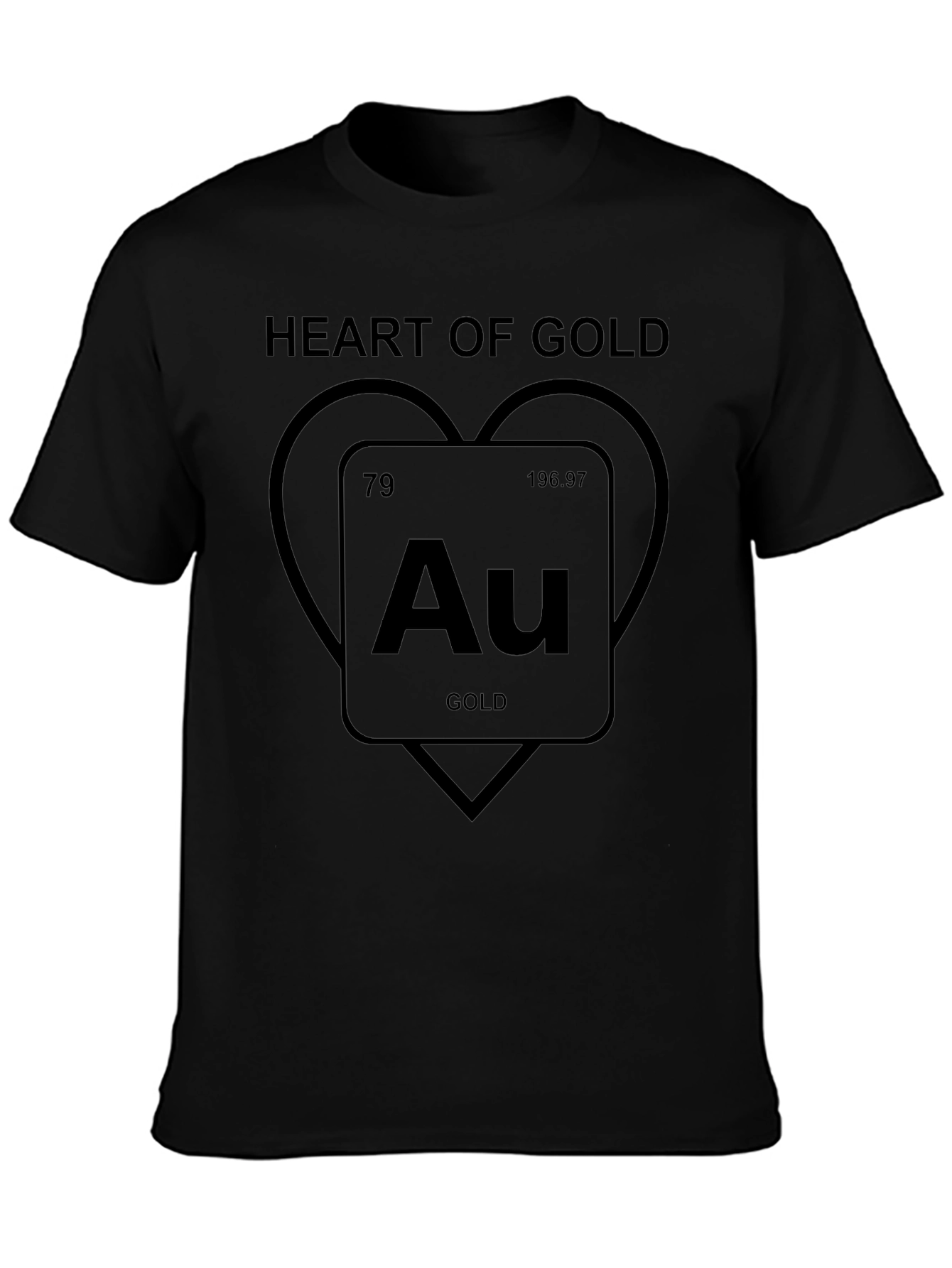 Heart of Gold Periodic Table T-Shirt