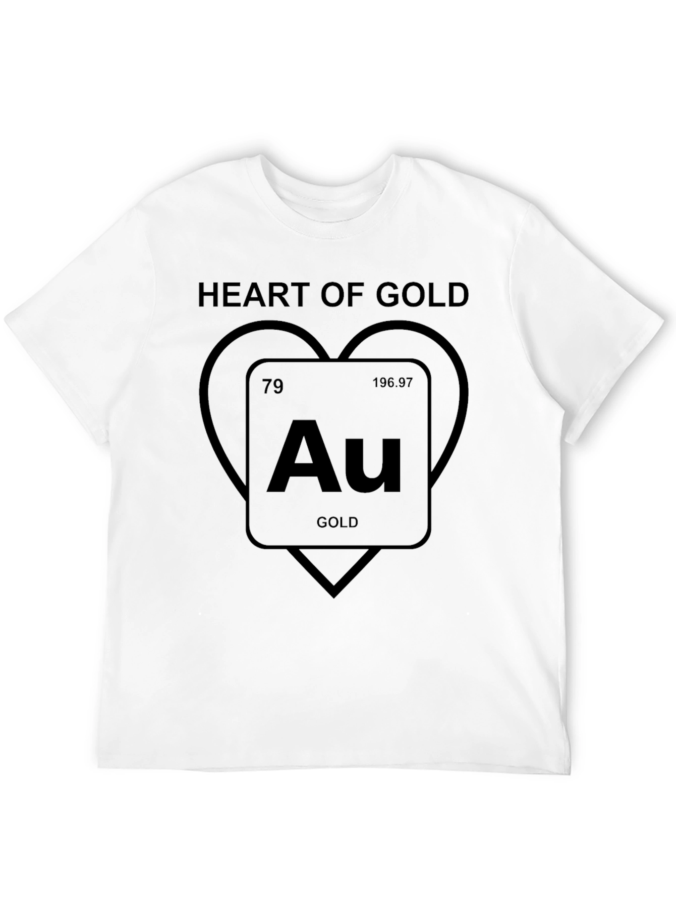 Heart of Gold Periodic Table T-Shirt