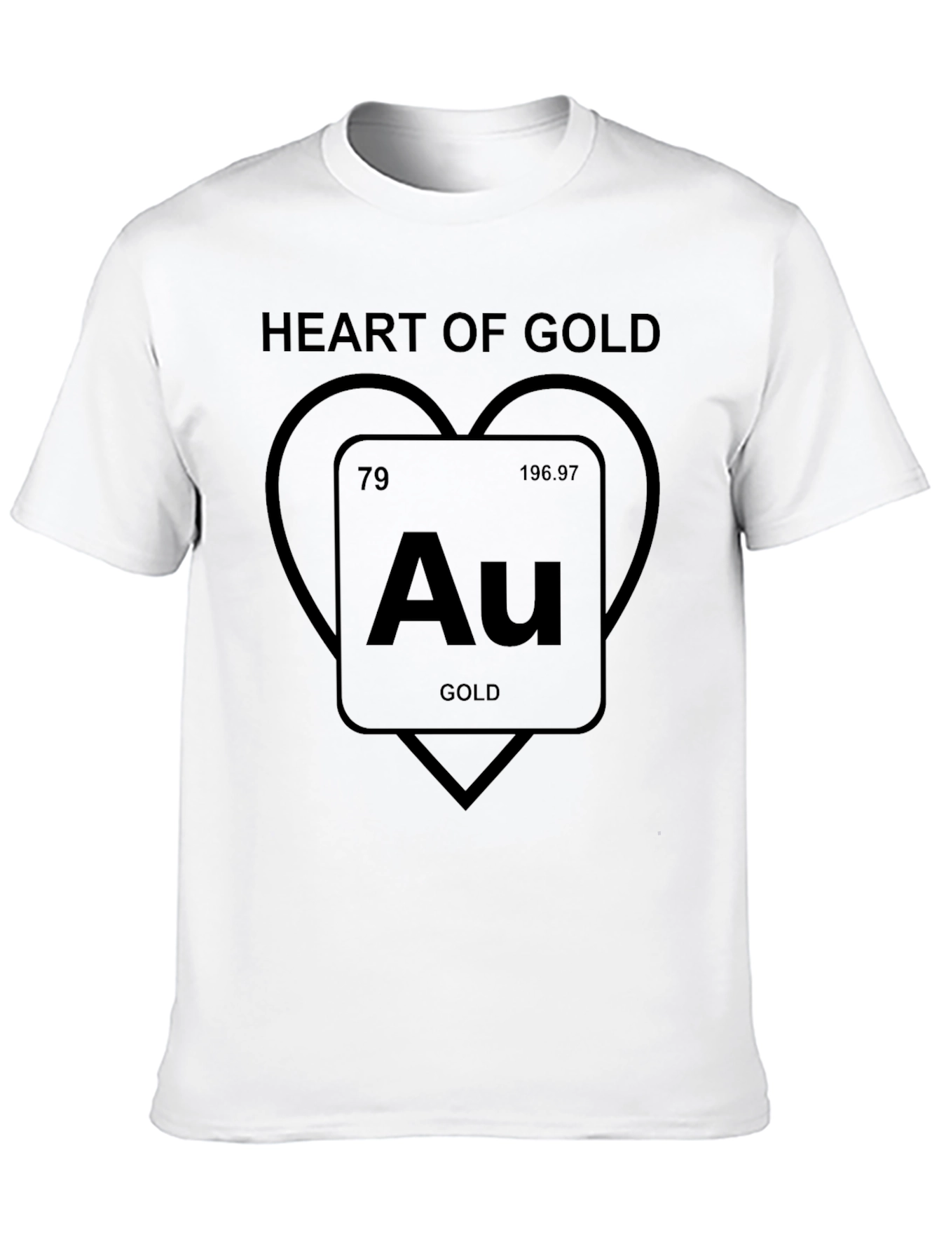 Heart of Gold Periodic Table T-Shirt