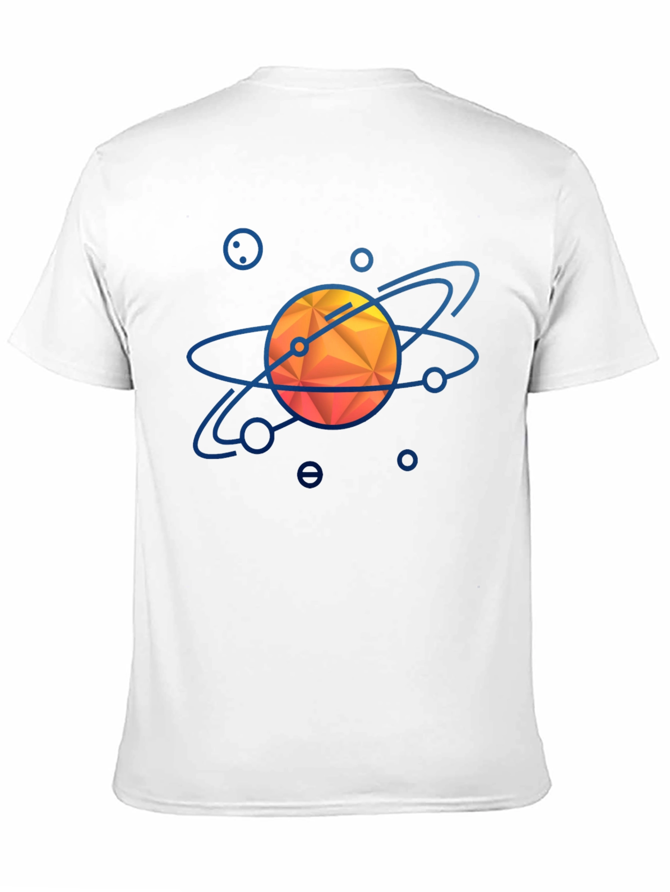 Geometric Solar System Graphic Tee - Black