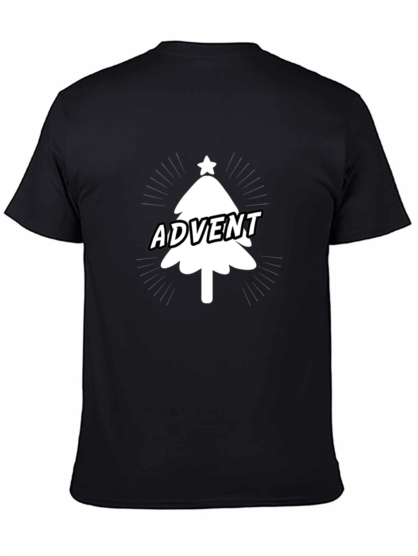 Advent Christmas Tree Graphic Tee - Holiday Fun