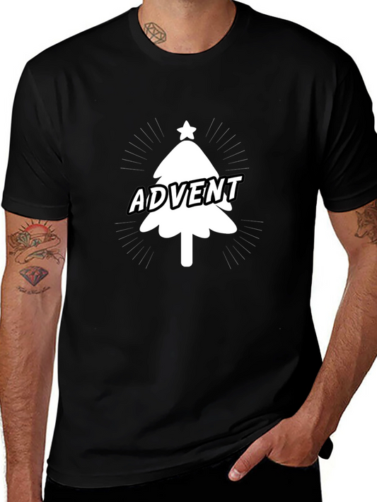 Advent Christmas Tree Graphic Tee - Holiday Fun