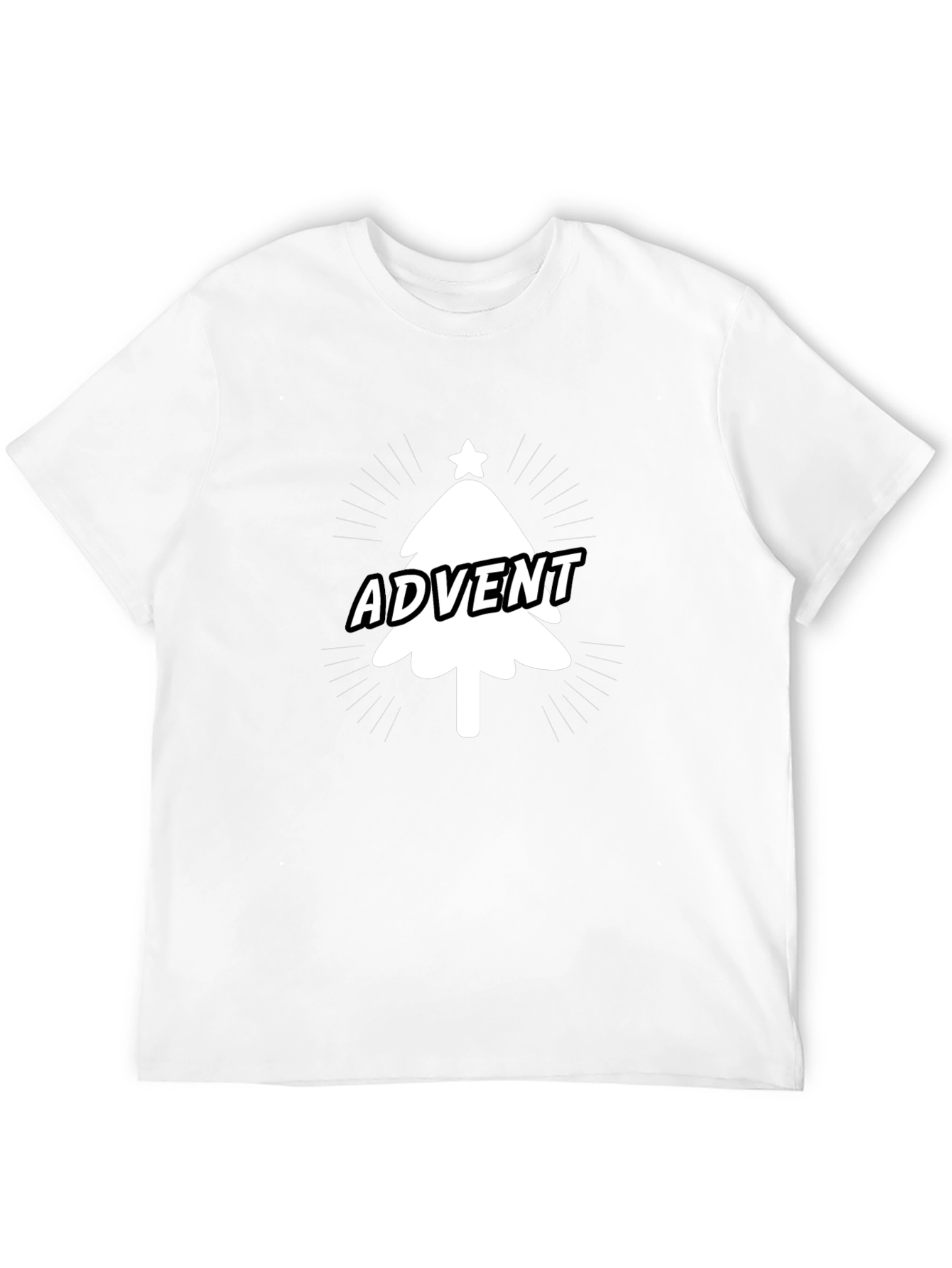 Advent Christmas Tree Graphic Tee - Holiday Fun