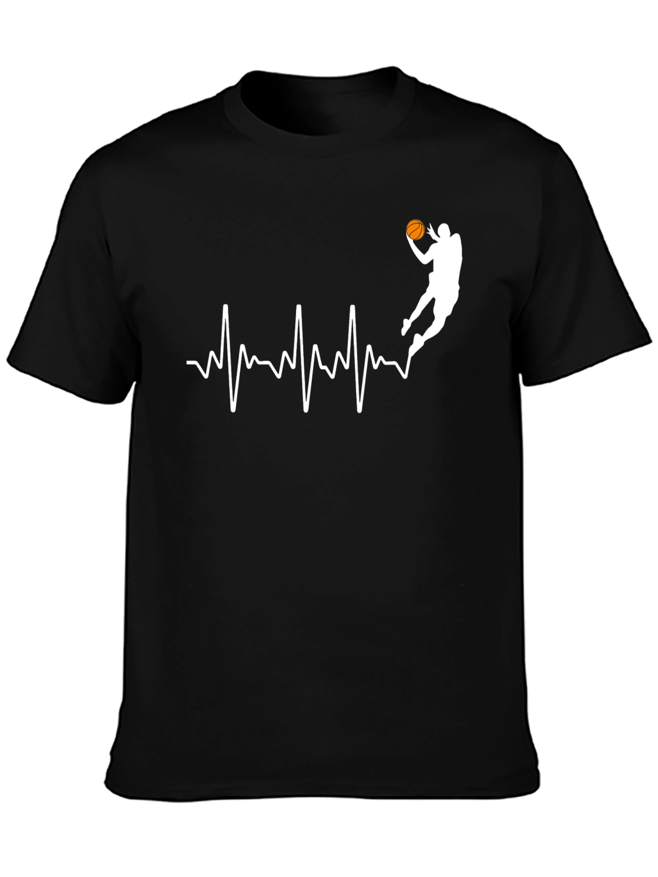 Basketball Heartbeat Graphic Tee