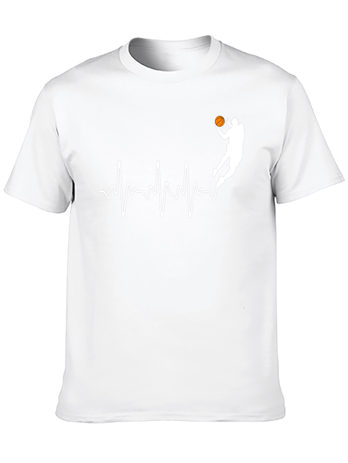 Basketball Heartbeat Graphic Tee