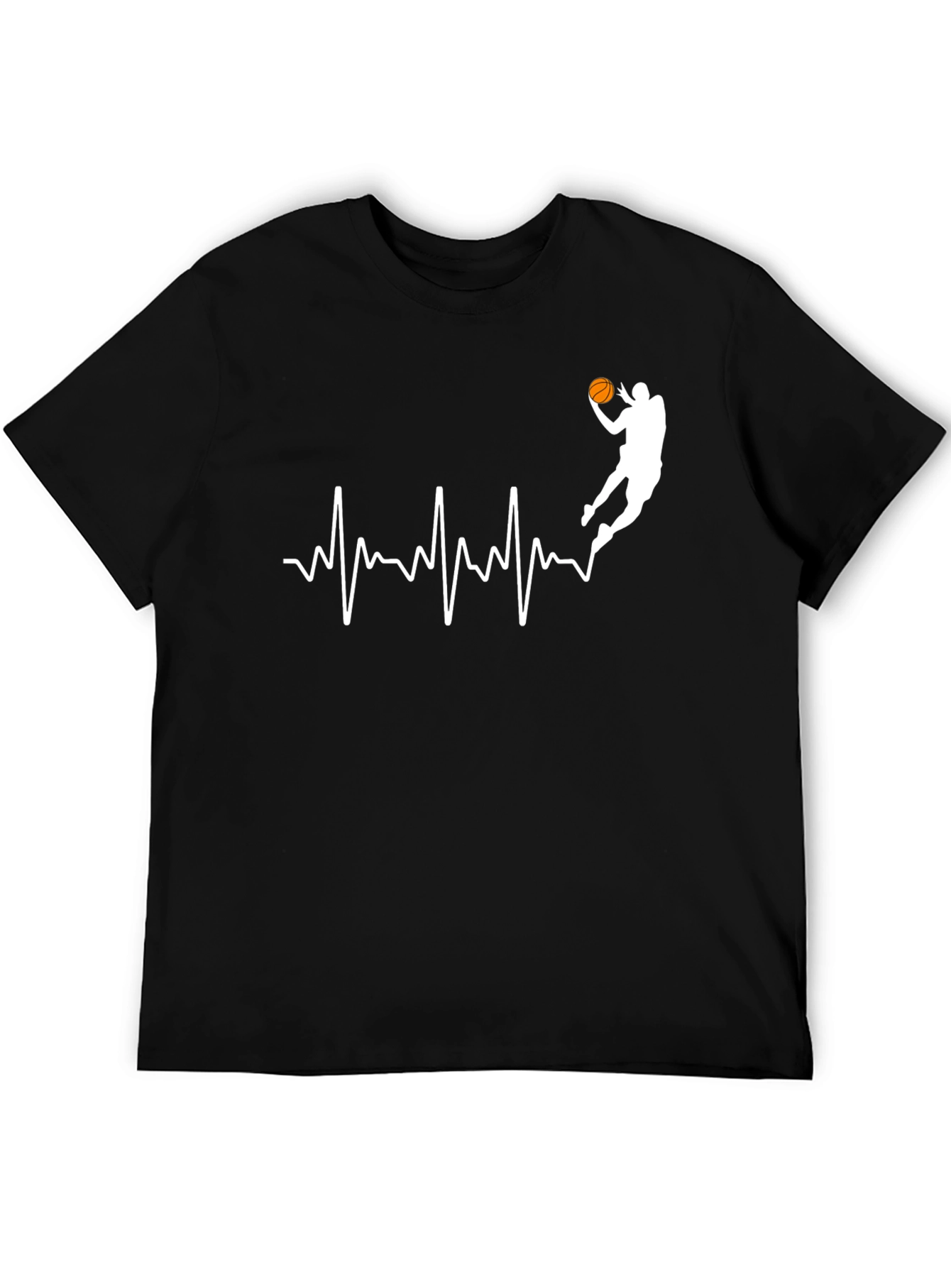 Basketball Heartbeat Graphic Tee