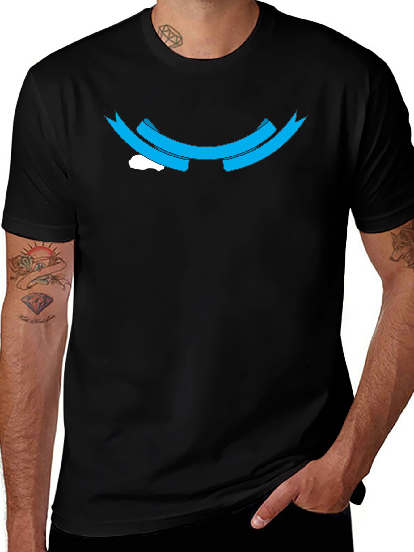 Graphic Tee - Blue Ribbon Design