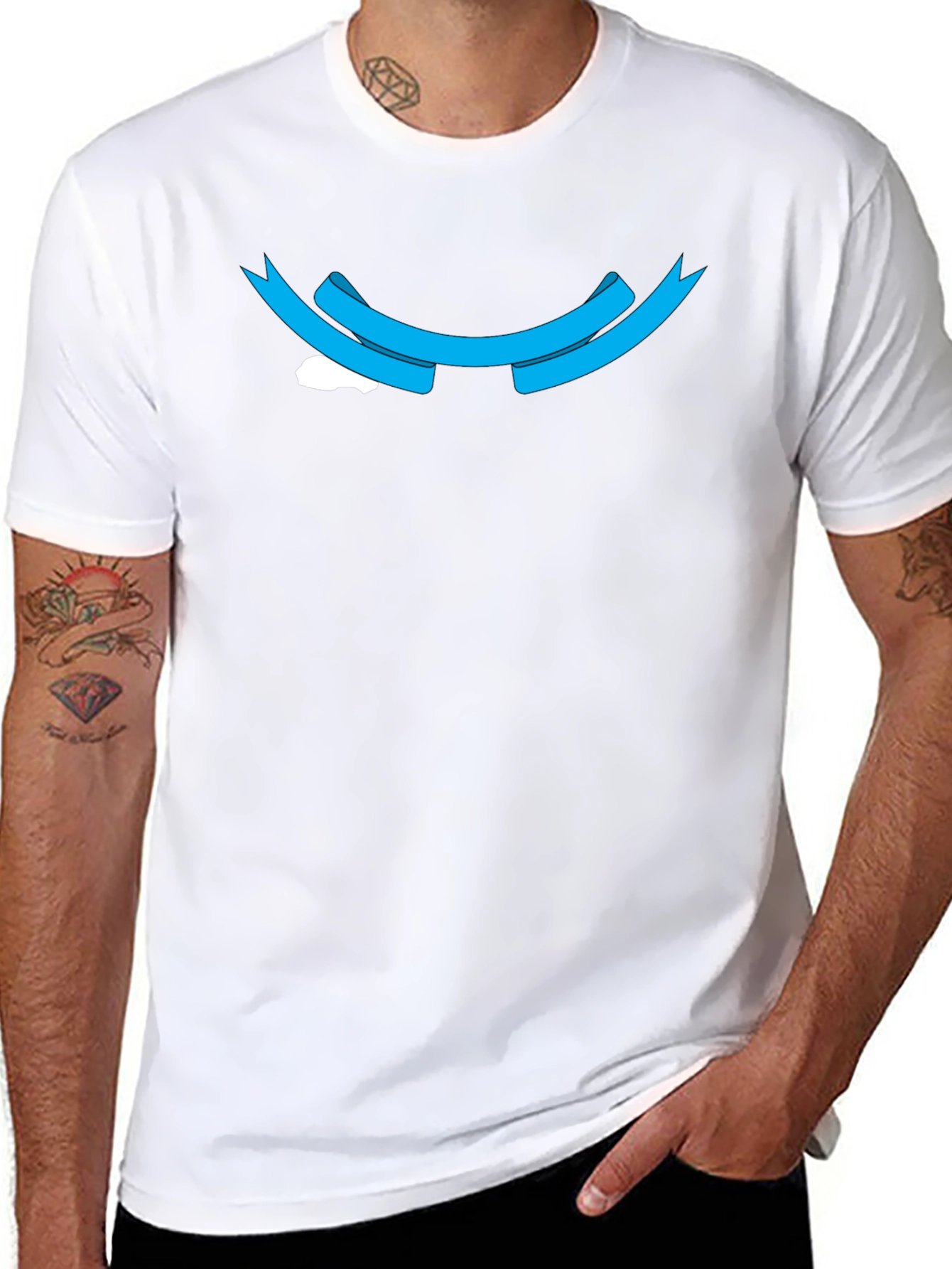 Graphic Tee - Blue Ribbon Design