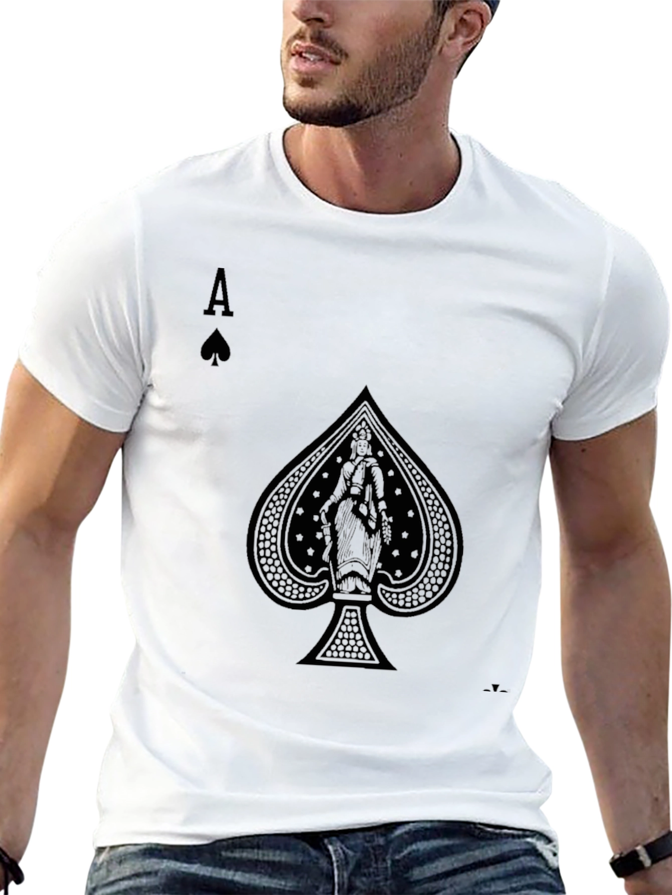 Ace of Spades Graphic Tee - Black