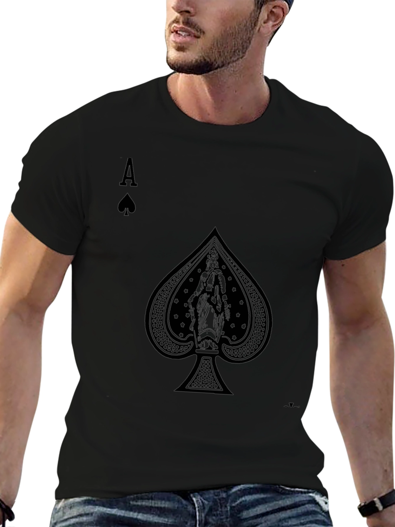 Ace of Spades Graphic Tee - Black
