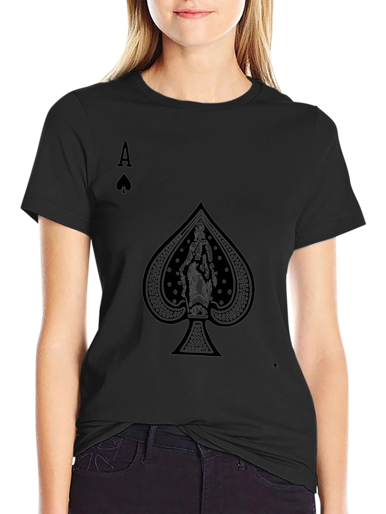 Ace of Spades Graphic Tee - Black