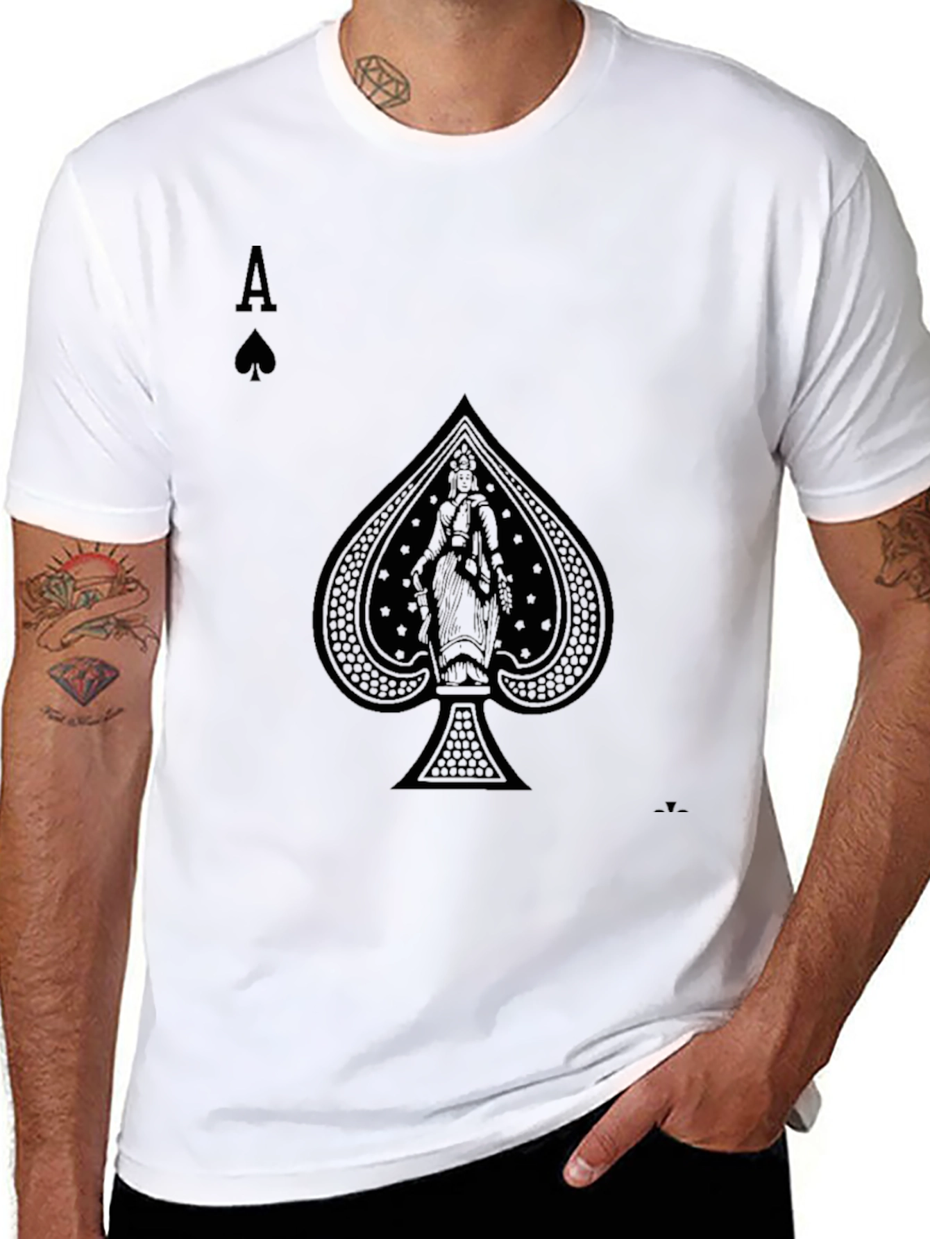 Ace of Spades Graphic Tee - Black