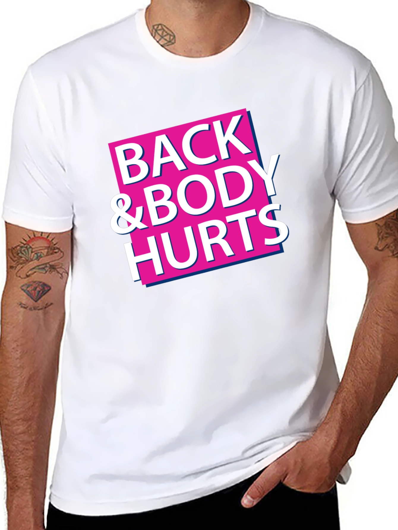 Back & Body Hurts Graphic Tee - Black