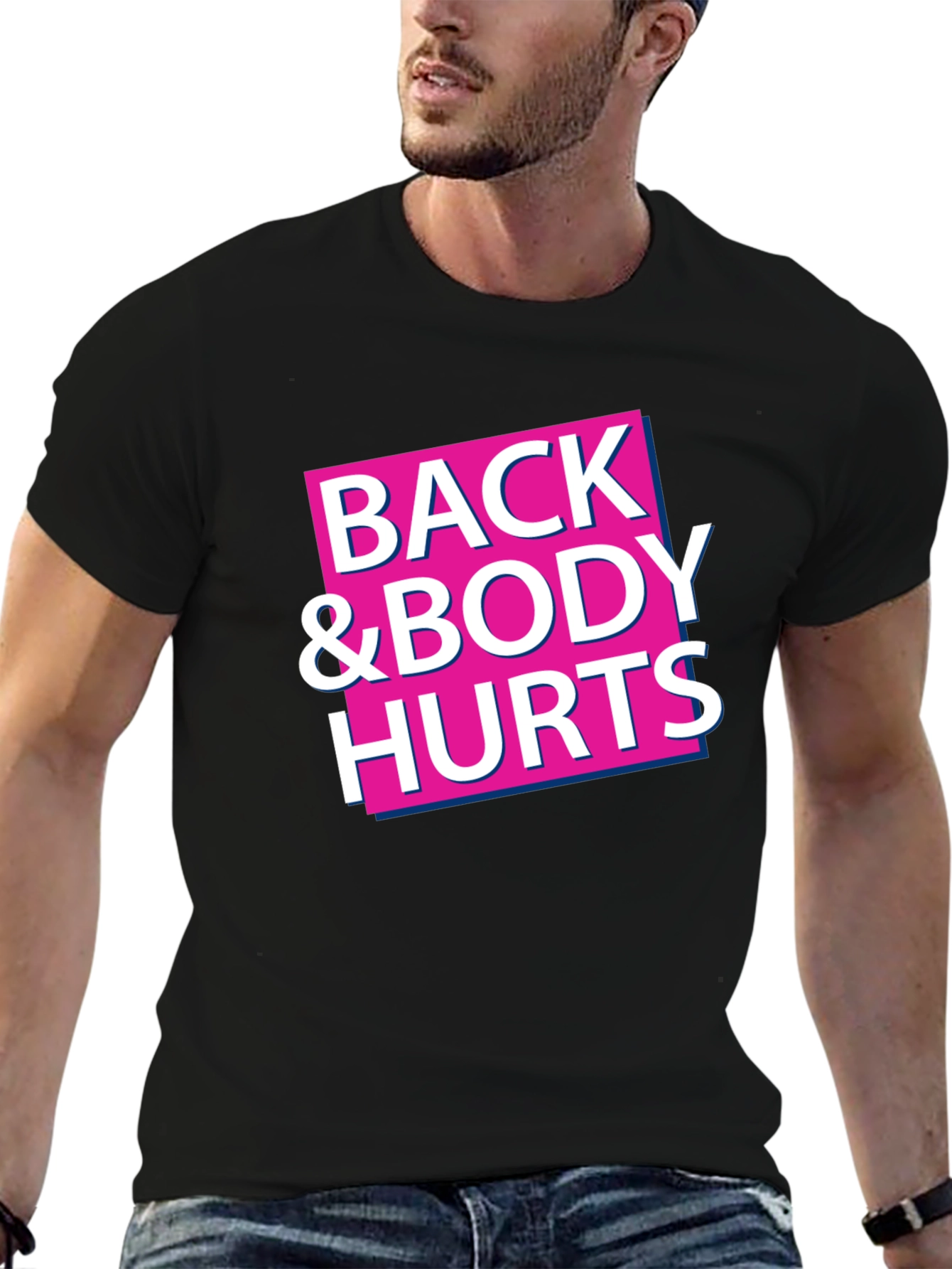 Back & Body Hurts Graphic Tee - Black