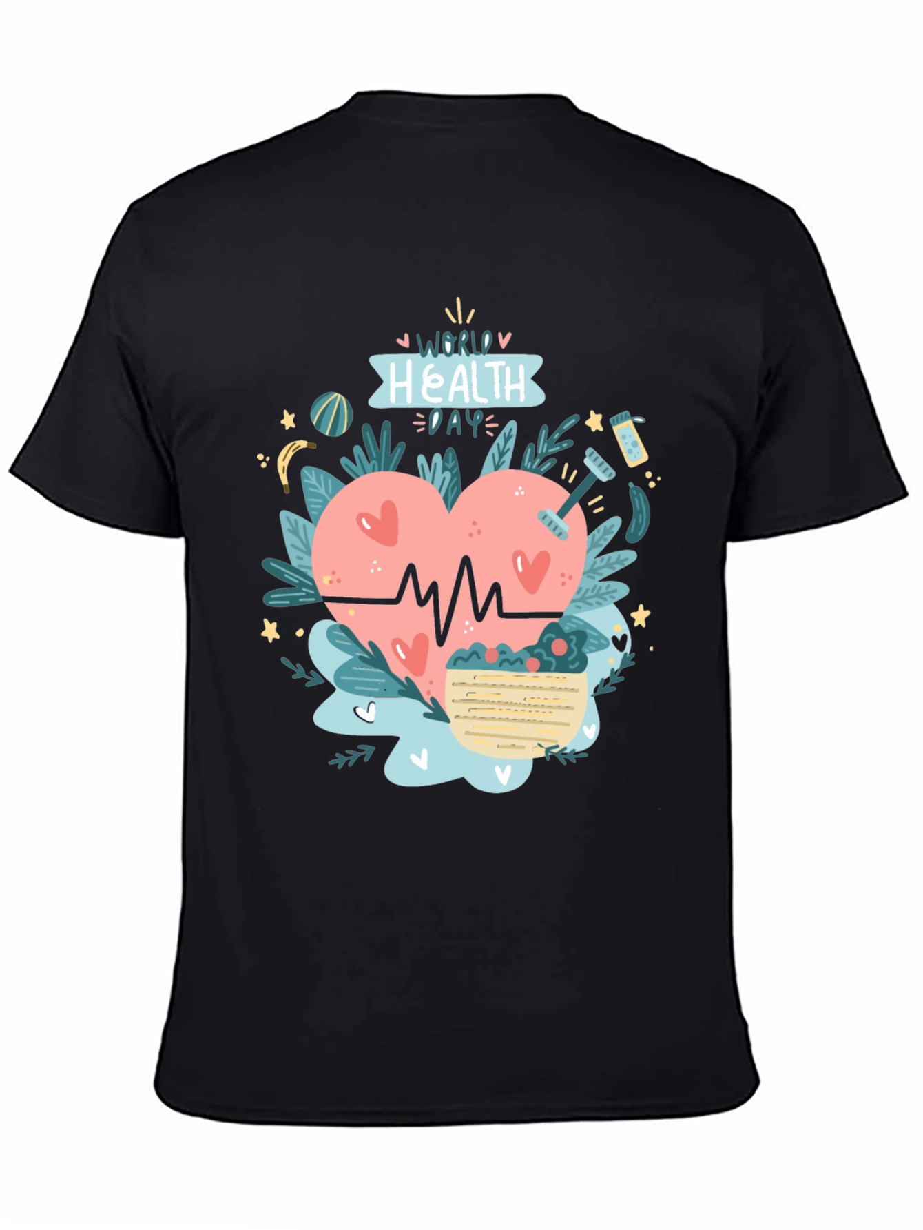 Health Day Black Tee