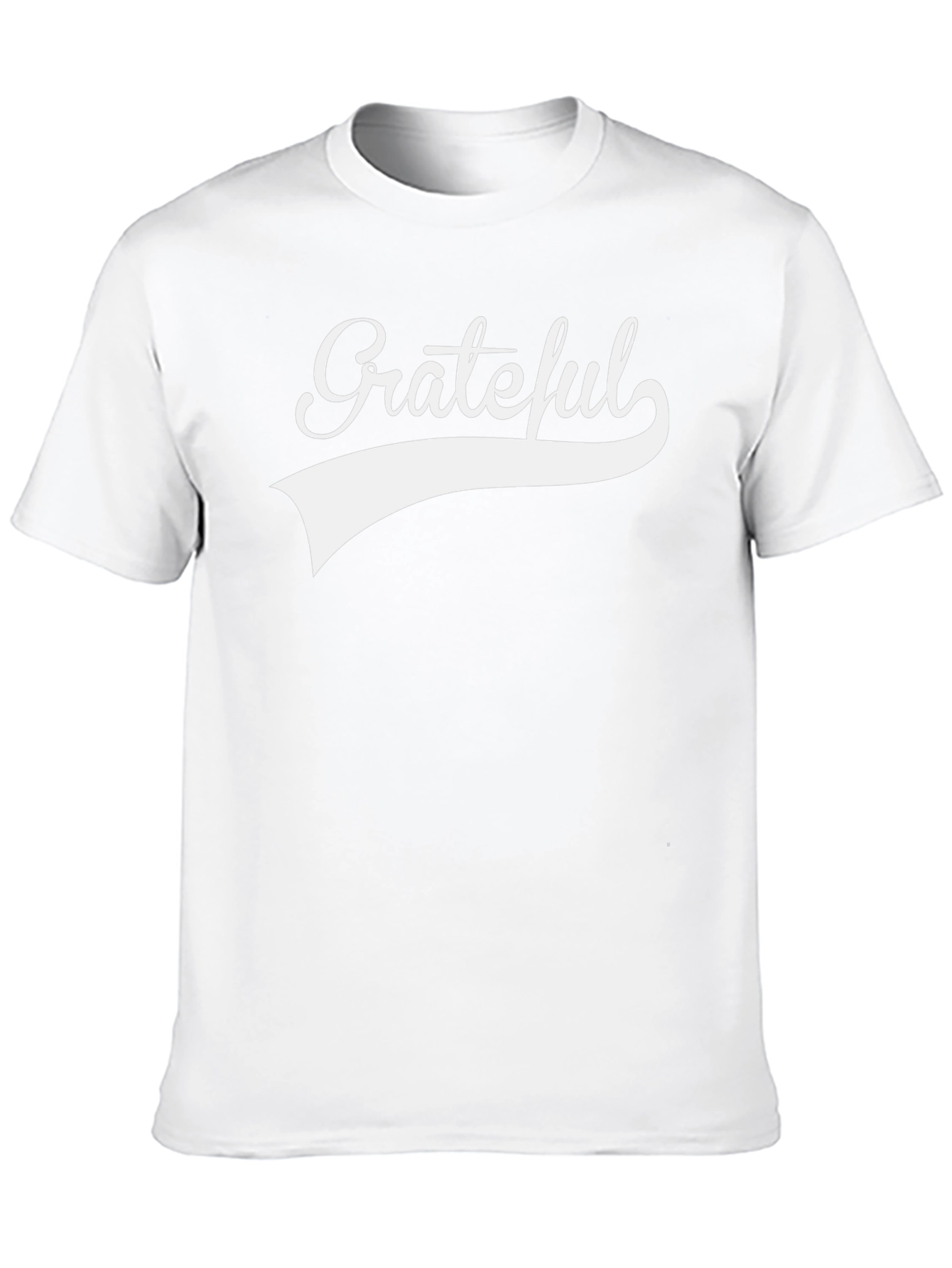 Grateful Graphic Tee - Black Cotton Blend T-Shirt