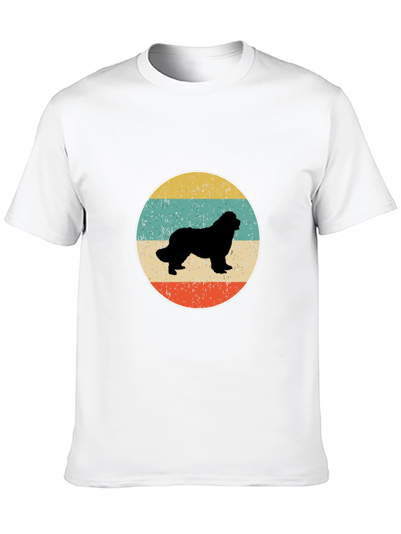 Retro Dog Silhouette Graphic Tee