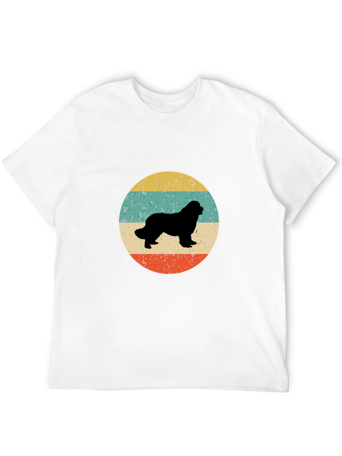 Retro Dog Silhouette Graphic Tee