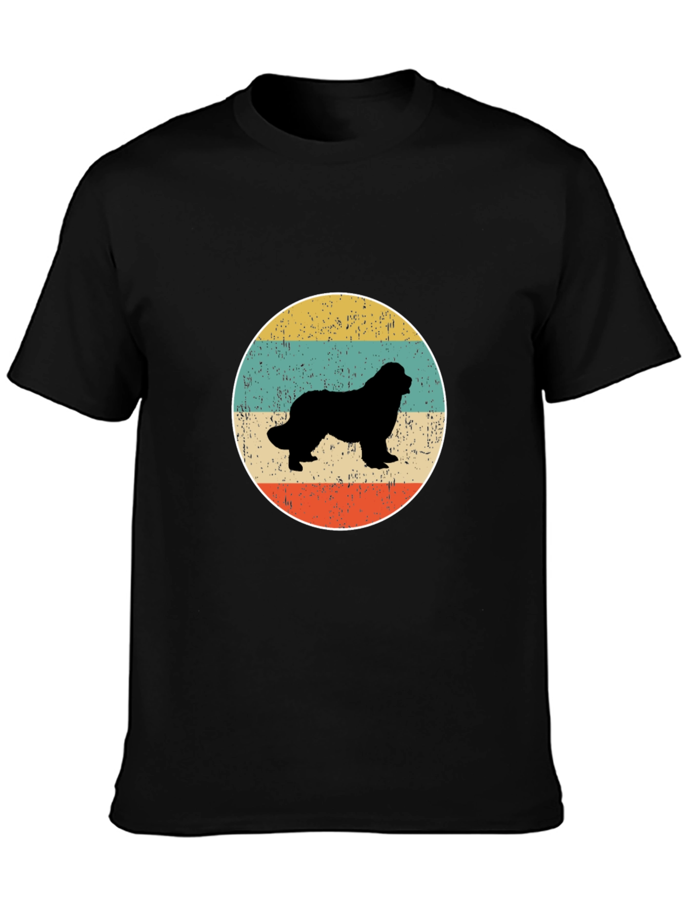Retro Dog Silhouette Graphic Tee